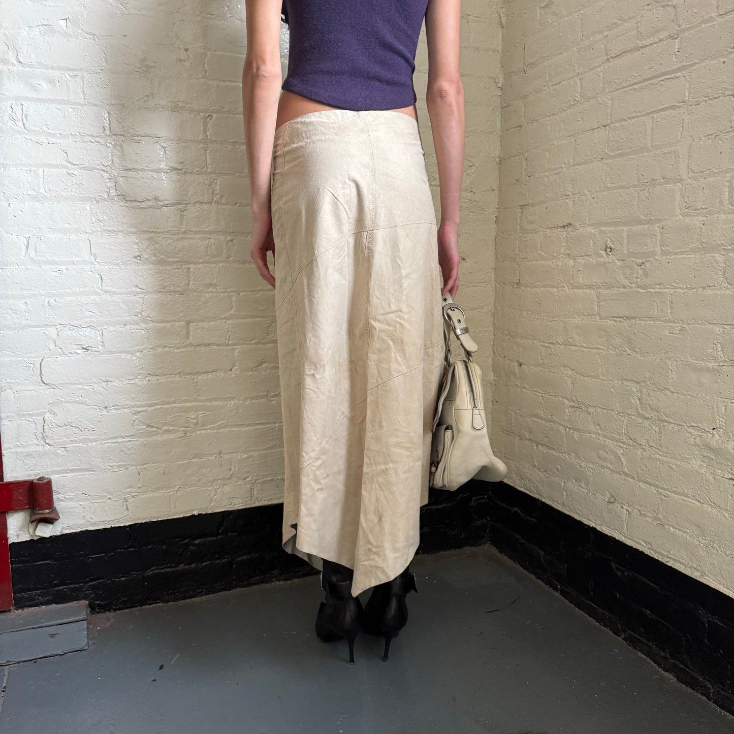 Italian vintage leather skirt