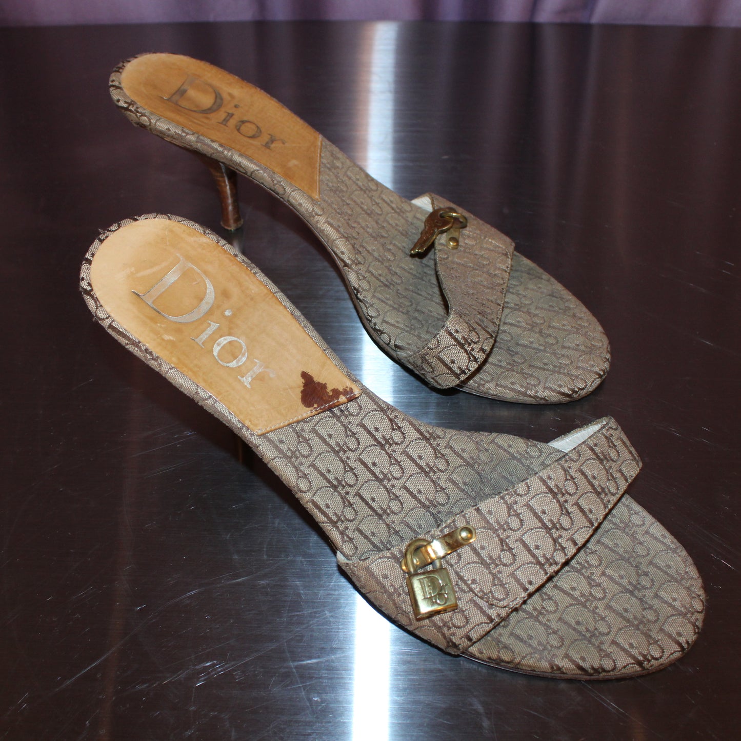 Vintage Dior Monogram Heels