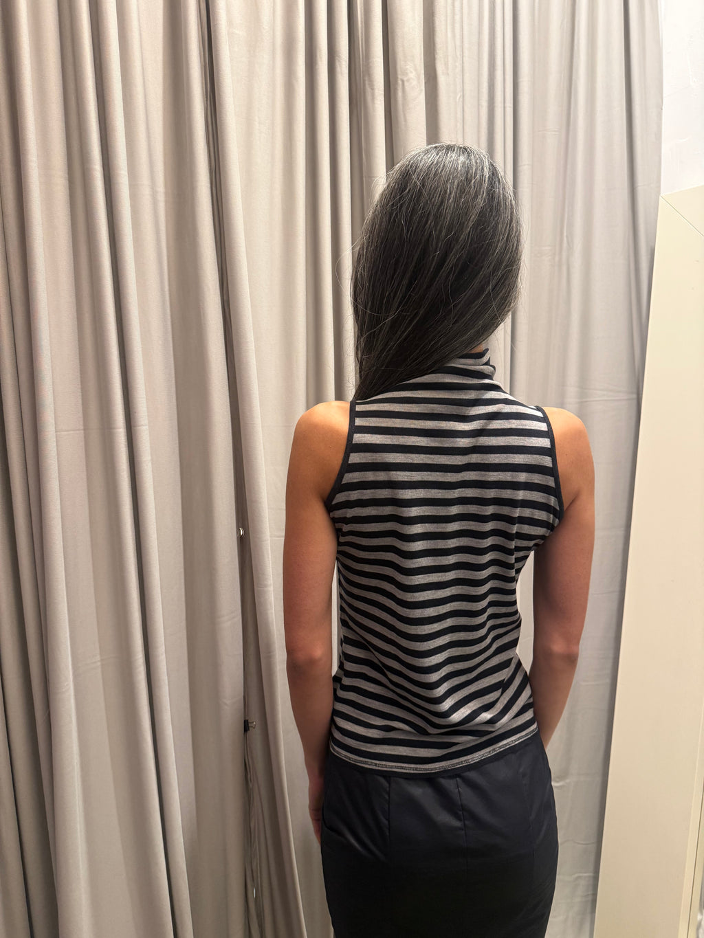 Italian Vintage Ruched Turtleneck