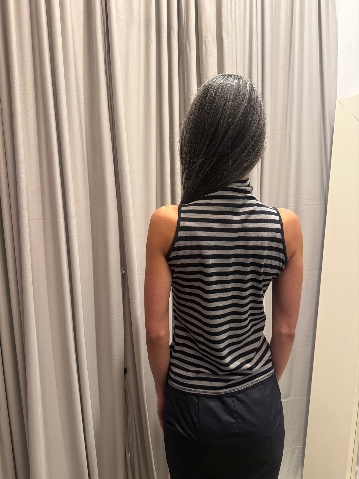Italian Vintage Ruched Turtleneck
