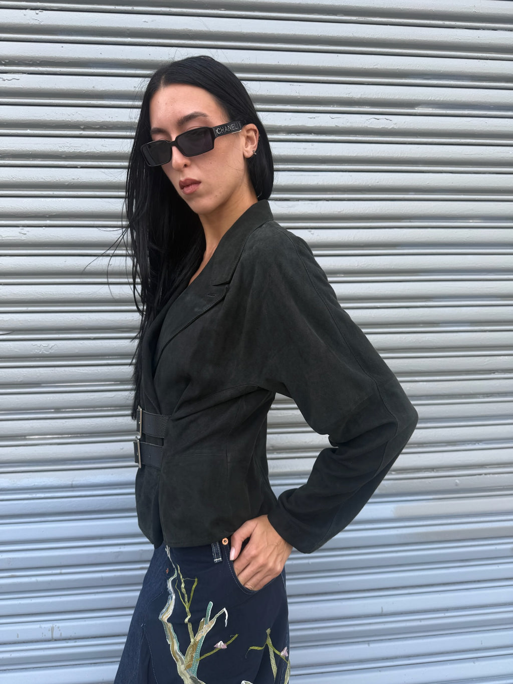 Derishow Leather Suede Jacket