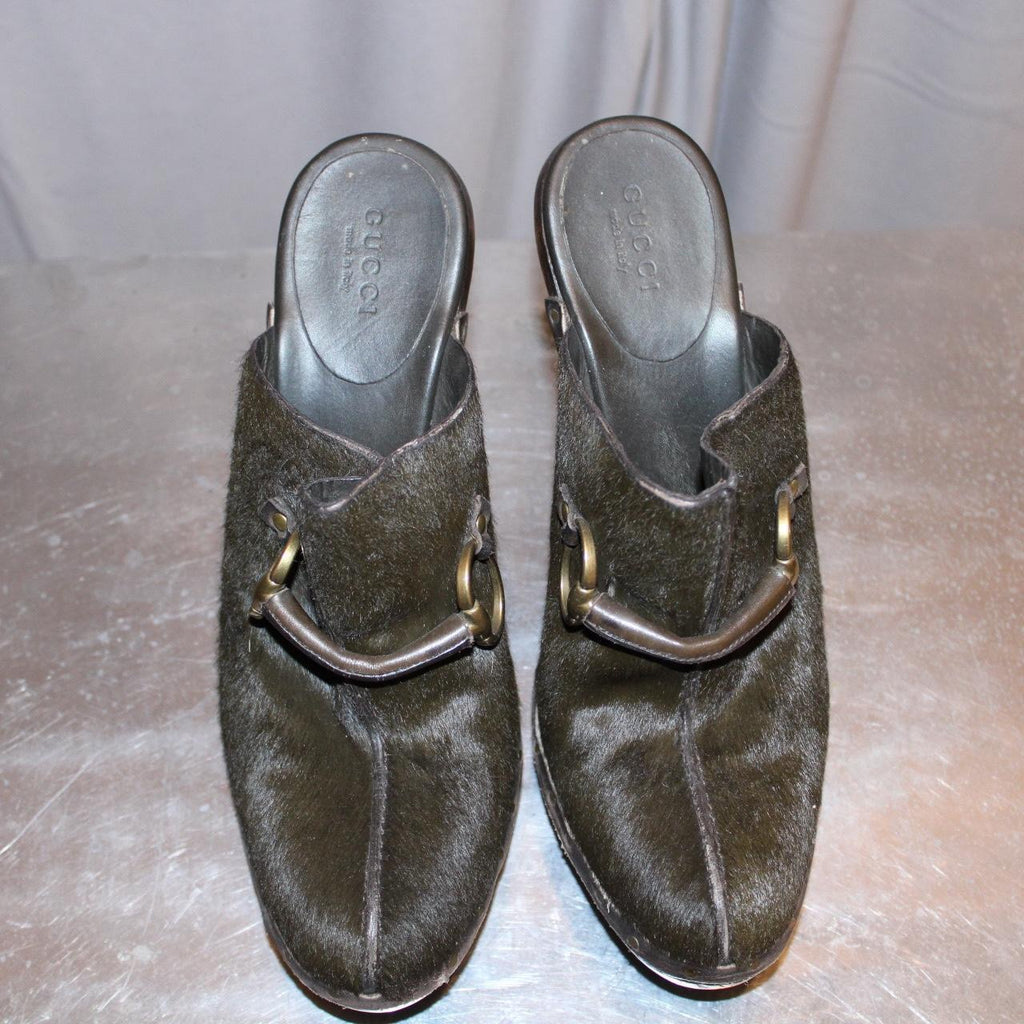 Gucci Pony Hair Mules