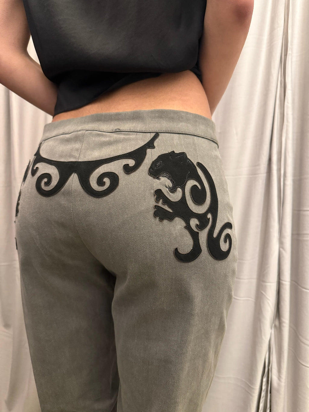 Cavalli Embroidered Pants