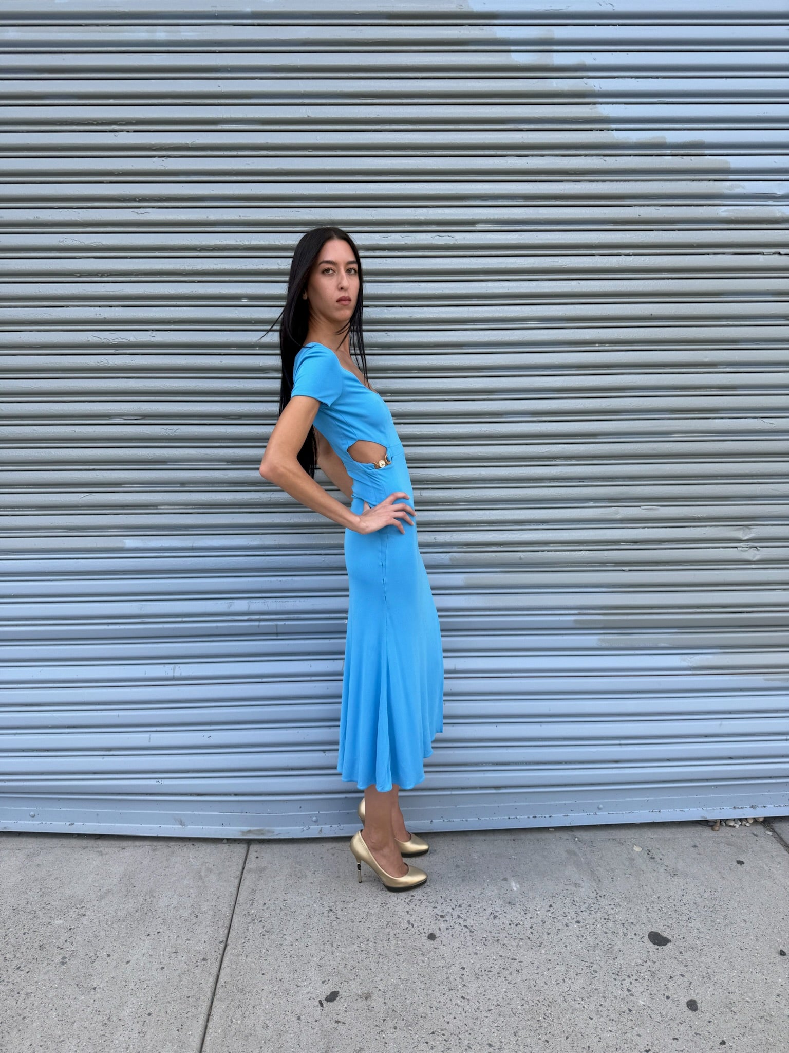 Versace Blue Dress