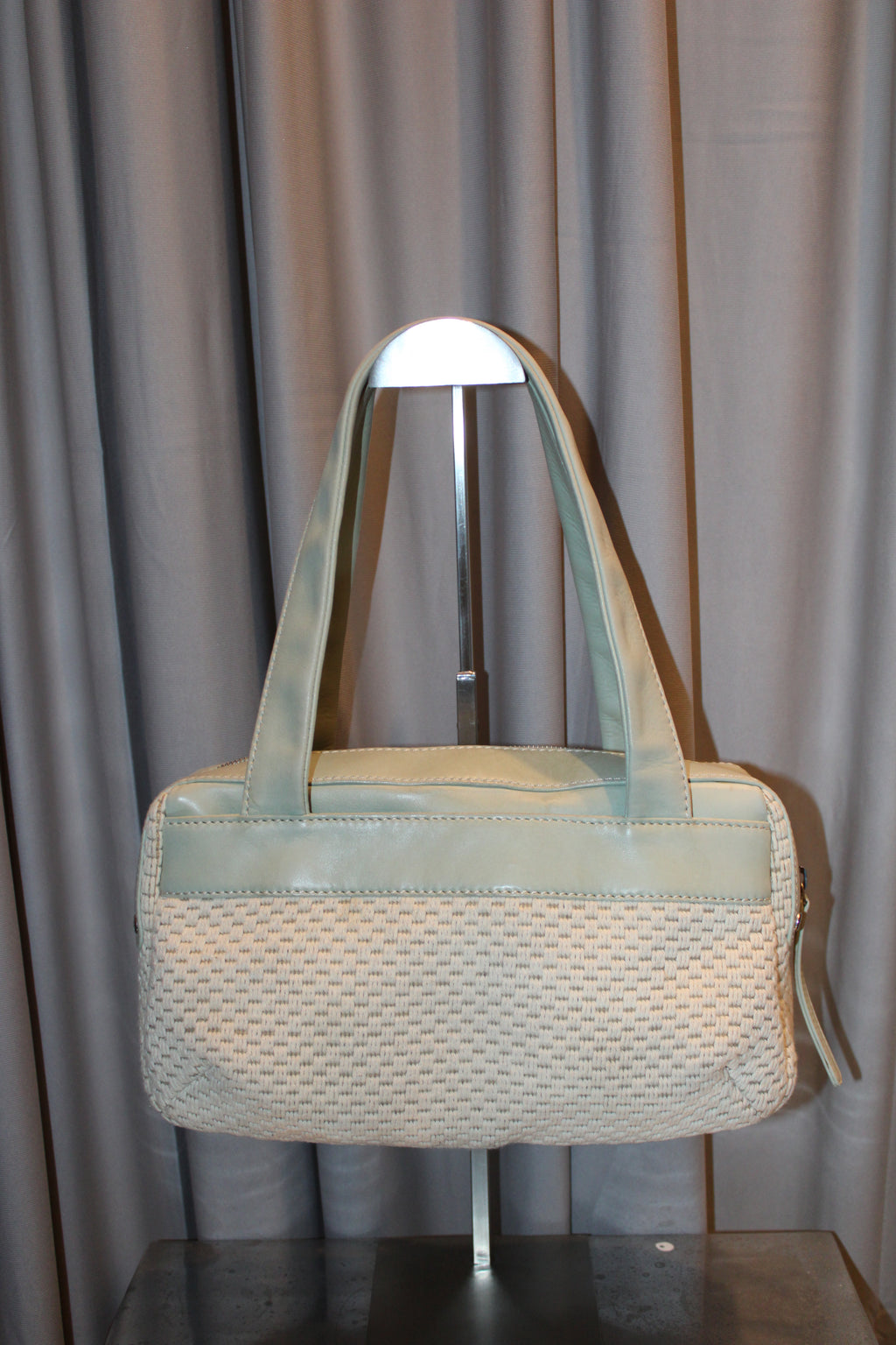 Chanel Crochet/Leather Bag