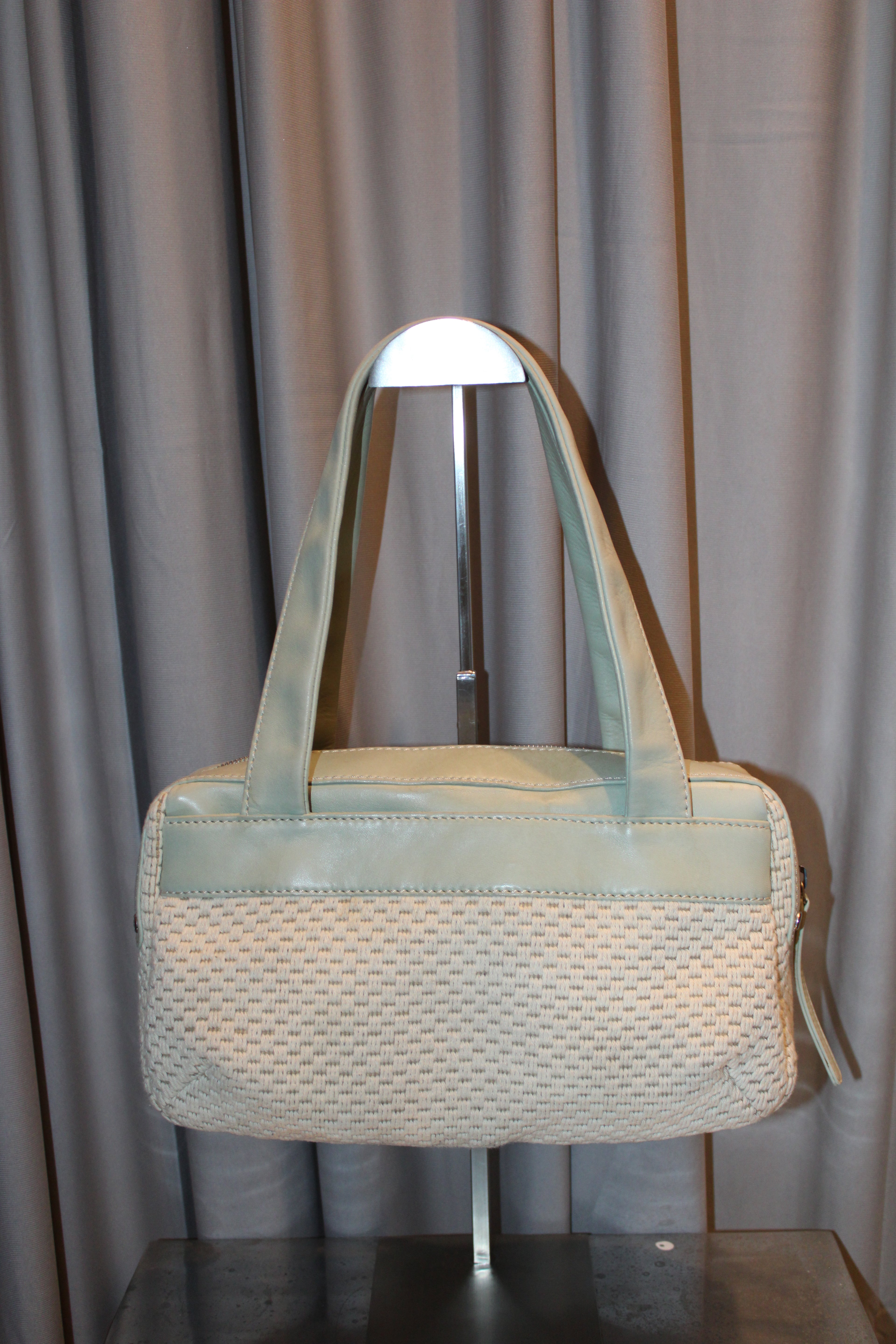Chanel Crochet/Leather Bag
