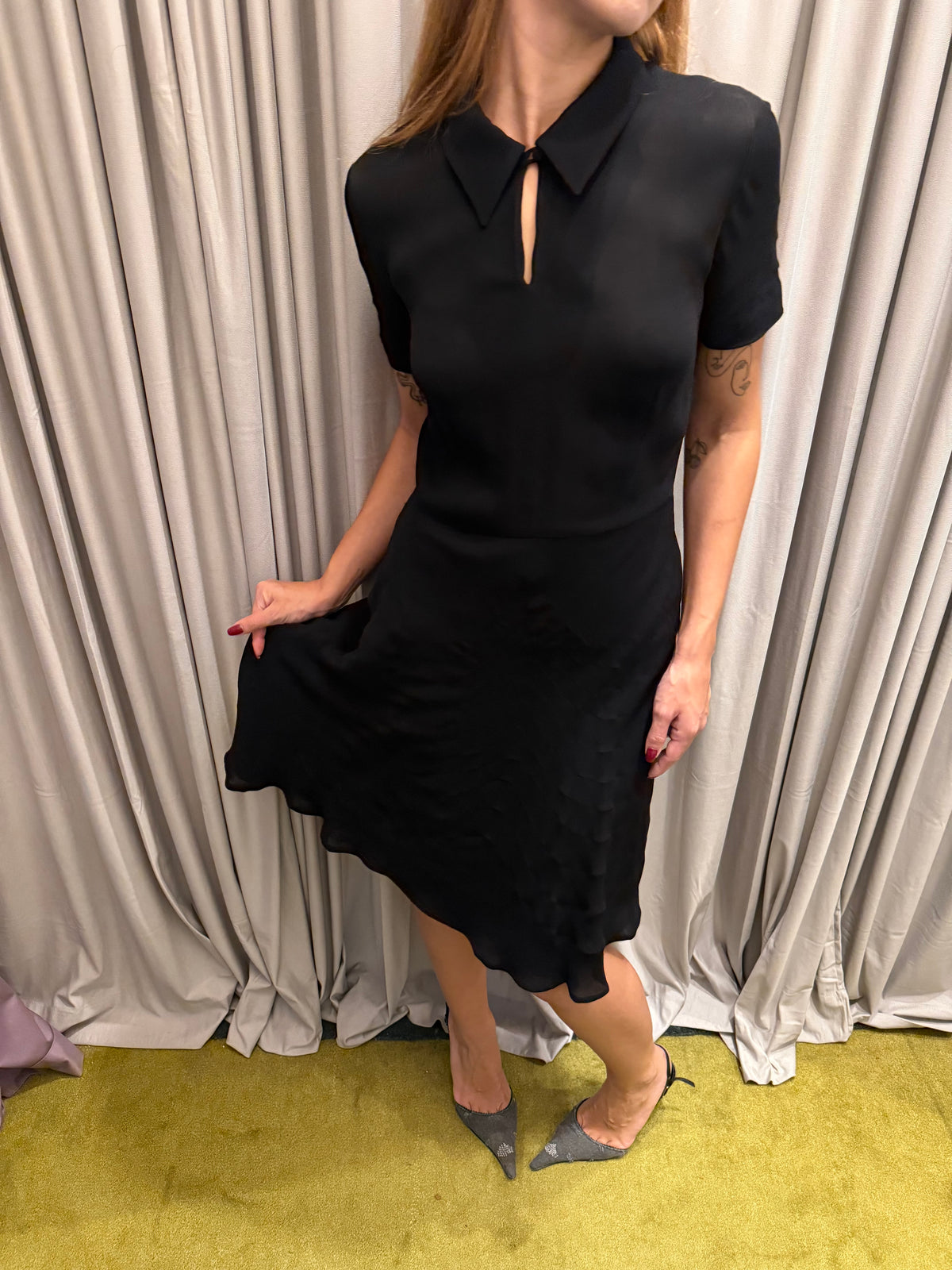 Moschino Couture Black Dress