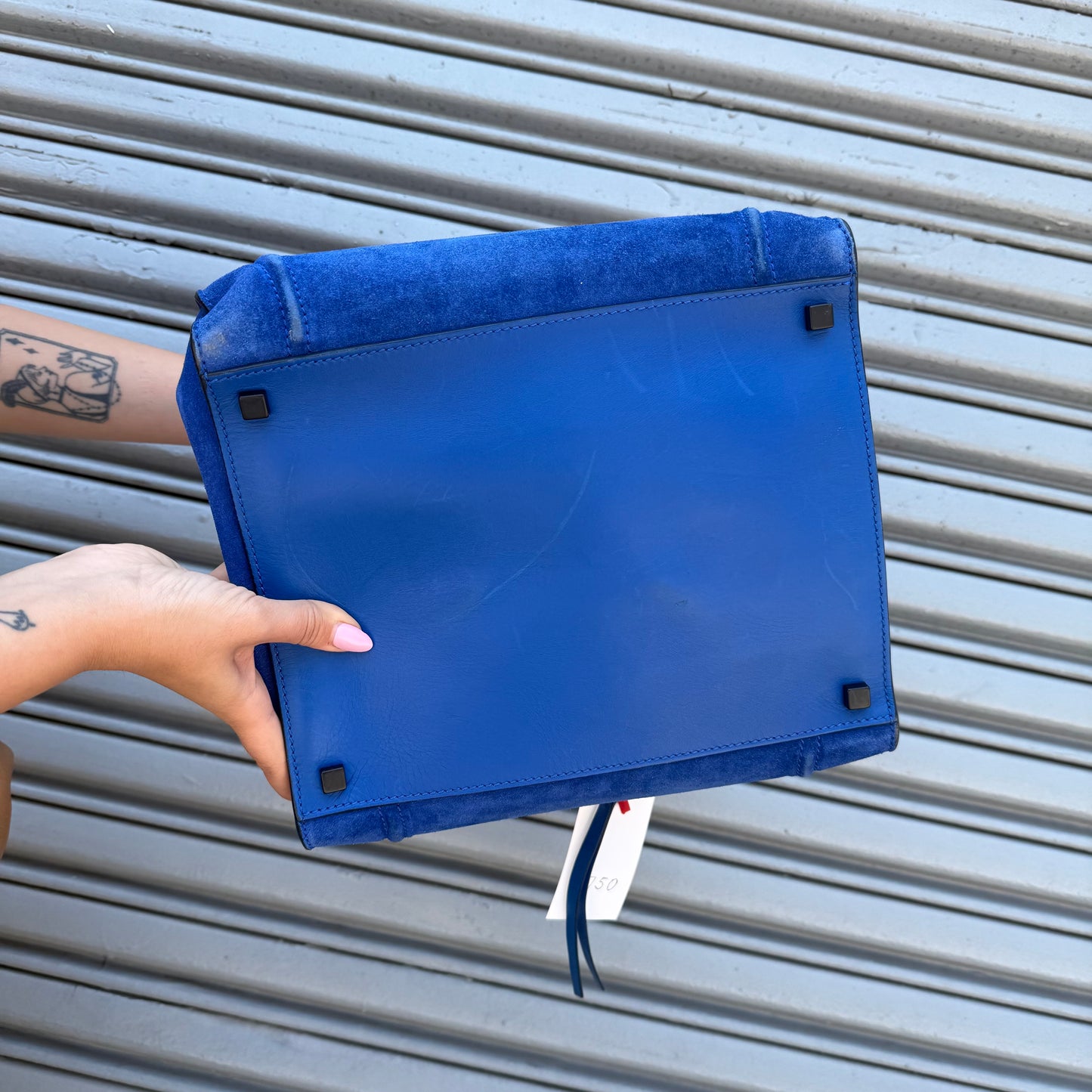 Celine Luggage Phantom Suede Bag