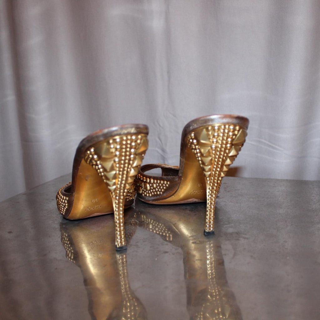 Gucci Gold Sandals