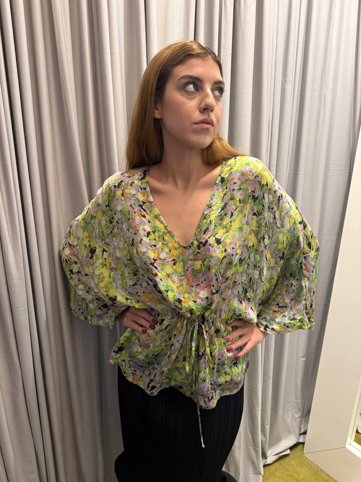 Roberto Cavalli Silk Flowy Top