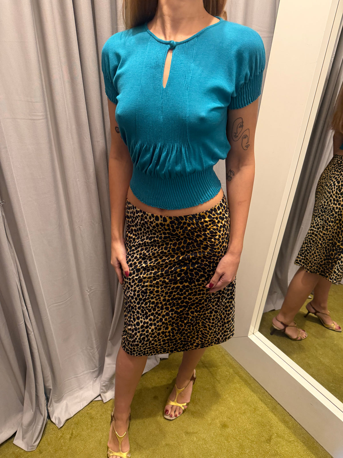 YSL Aqua Knit Top