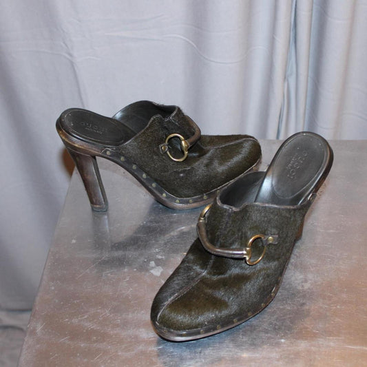 Gucci Pony Hair Mules