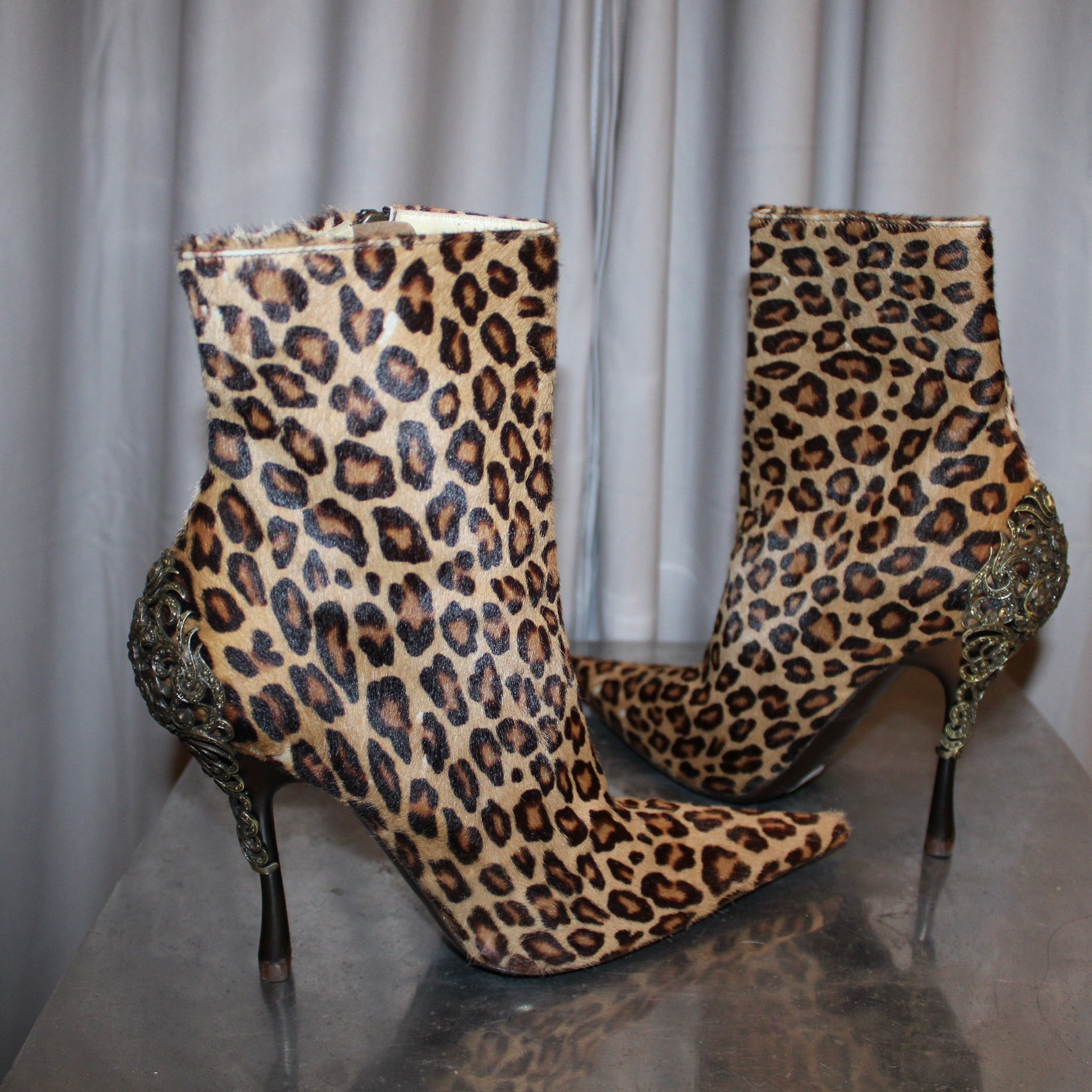 Gianmarco Lorenzi calf hair boots