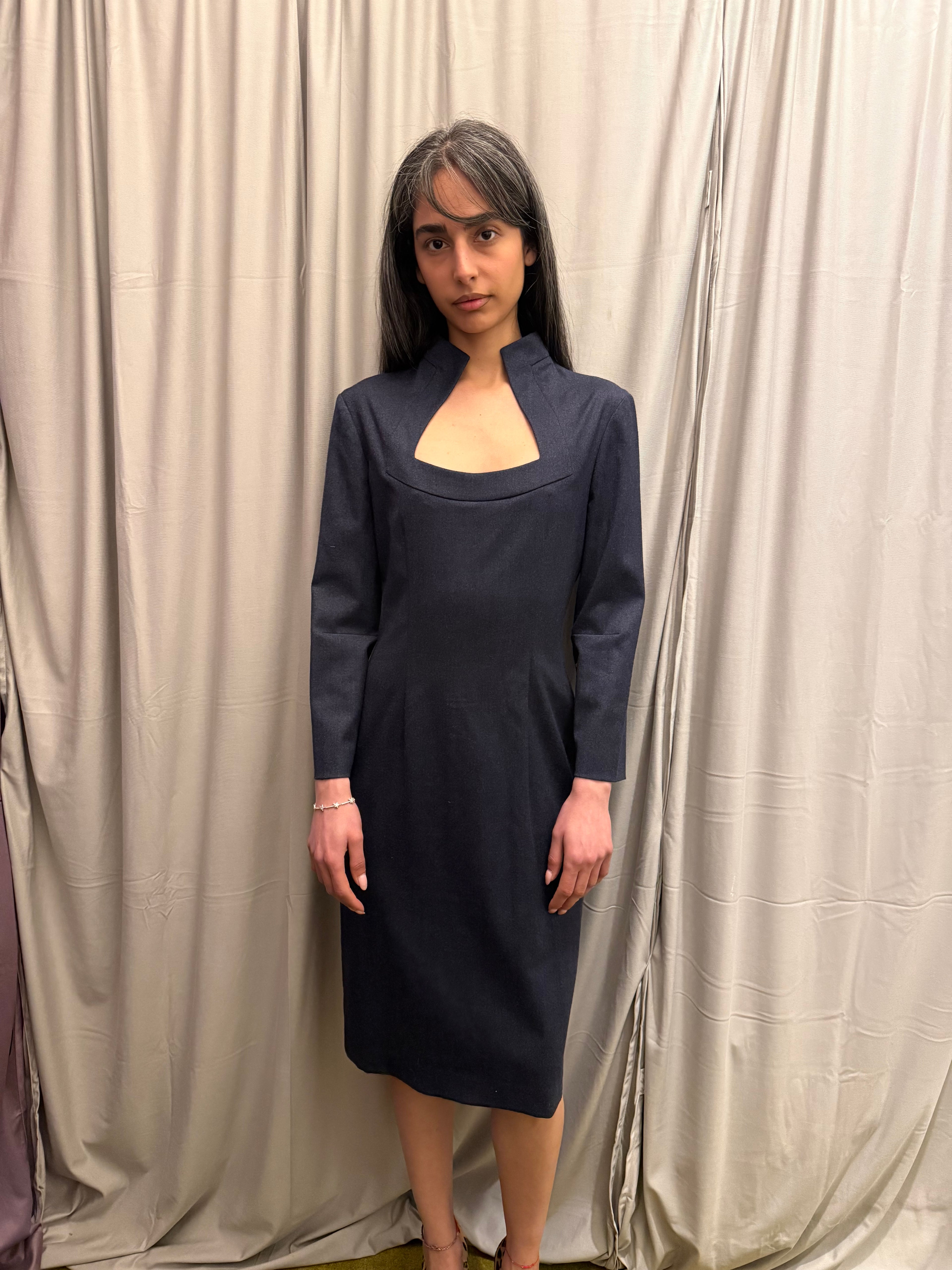 Alexander Mcqueen Maxi Wool Dress