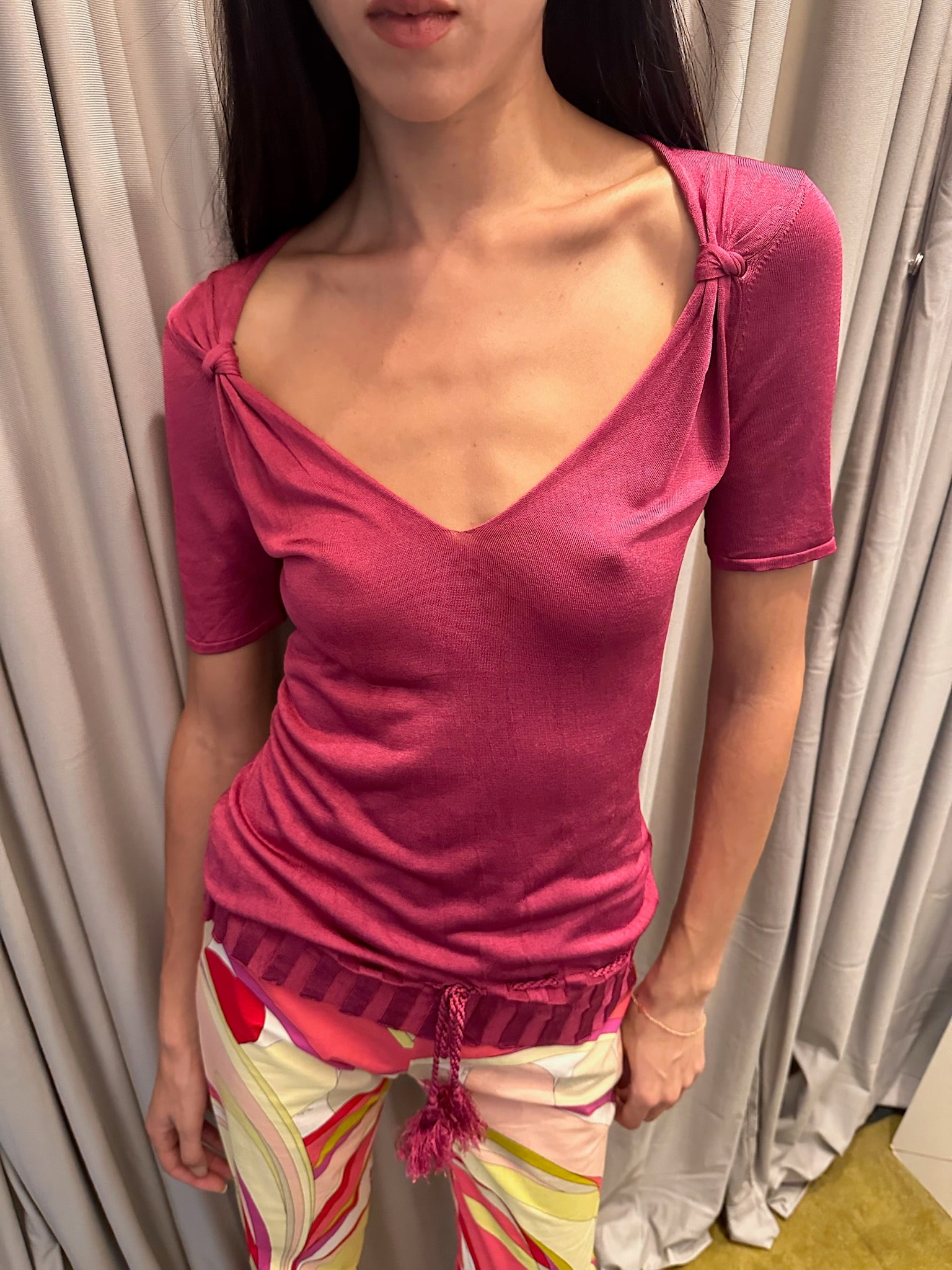 Gucci Pink Knit Top