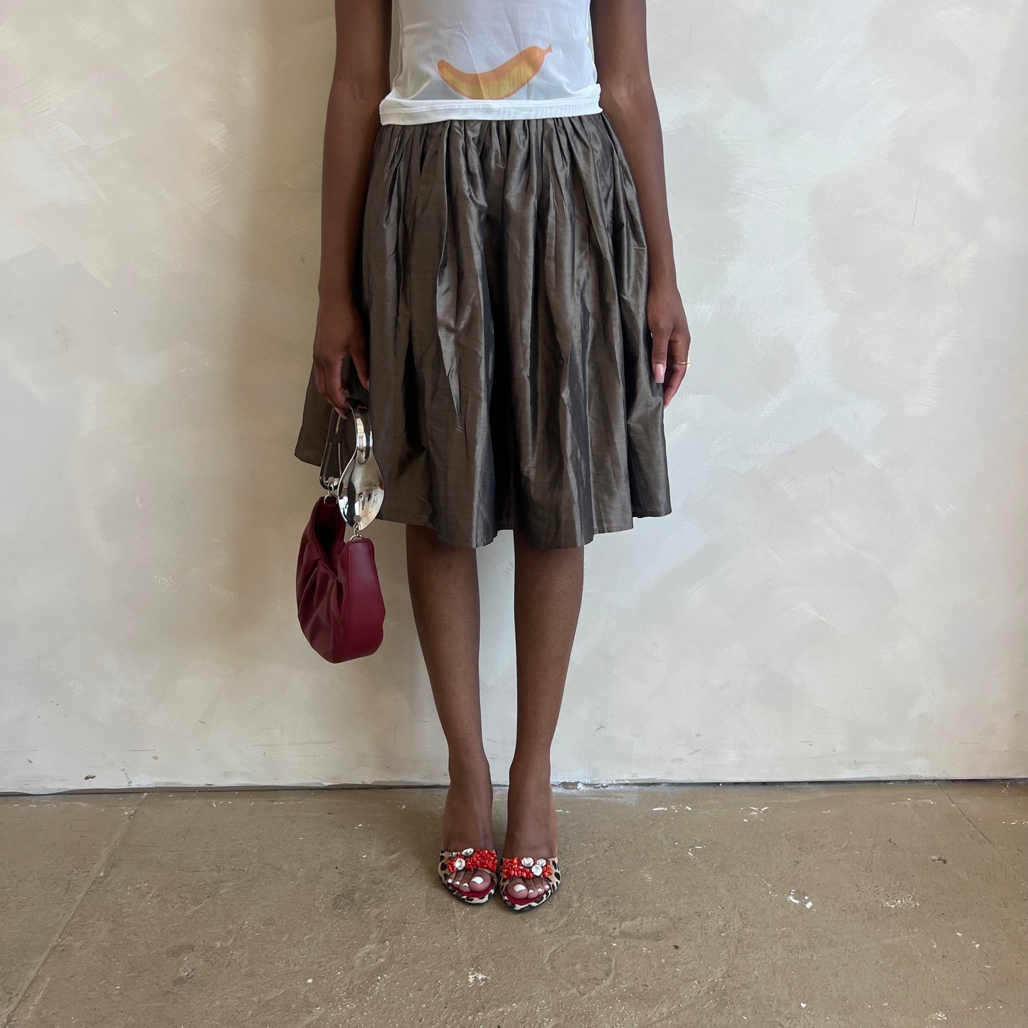 Vintage Max Mara Tulle Silk Skirt