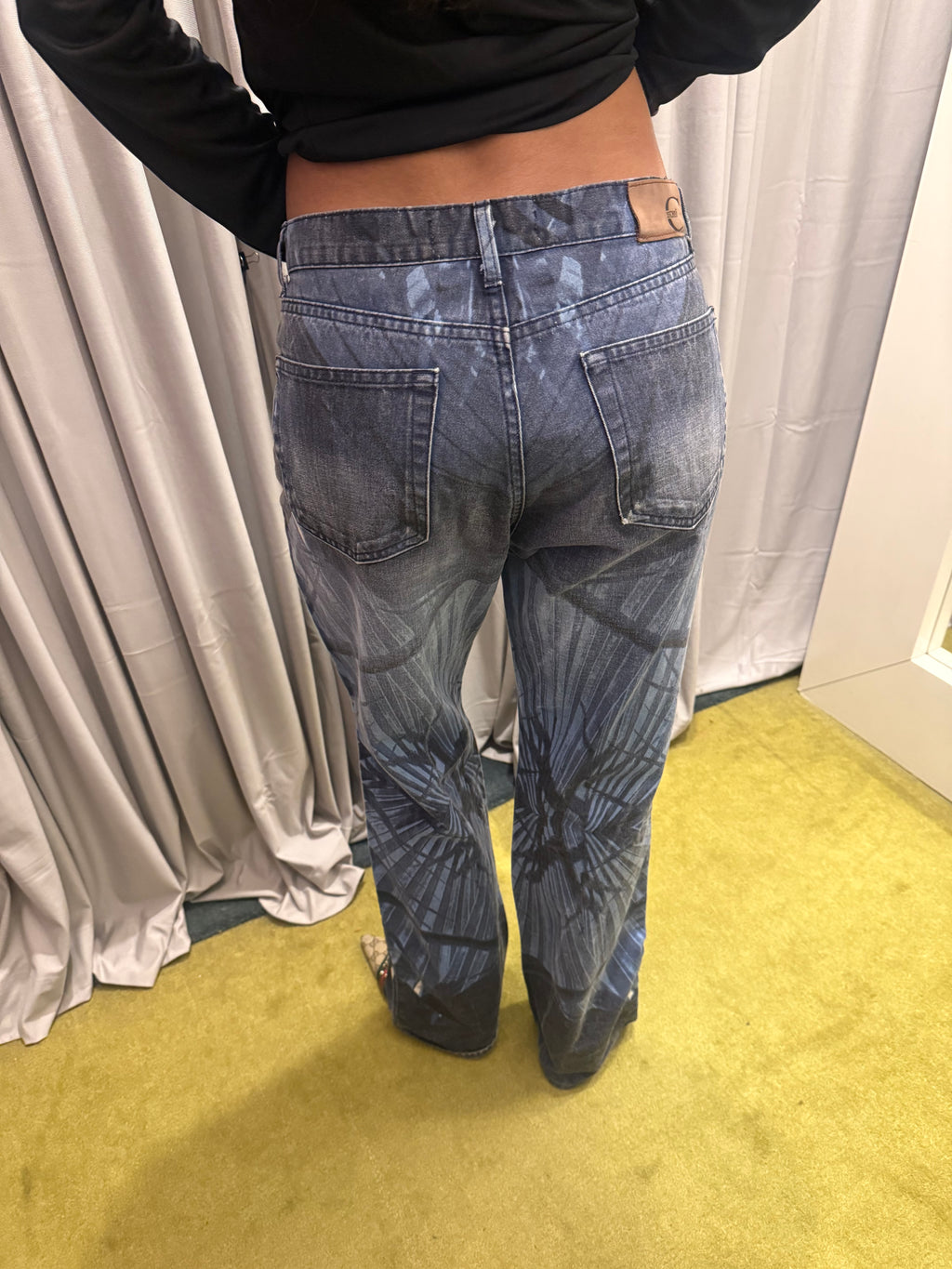 Just Cavalli Blue Leaf Jeans