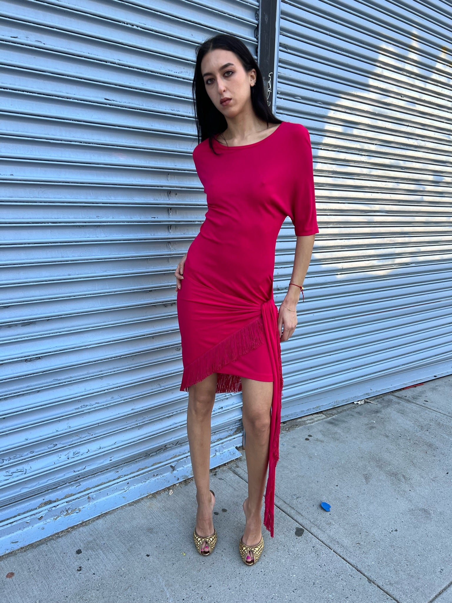 Vintage La Perla Fringe Dress