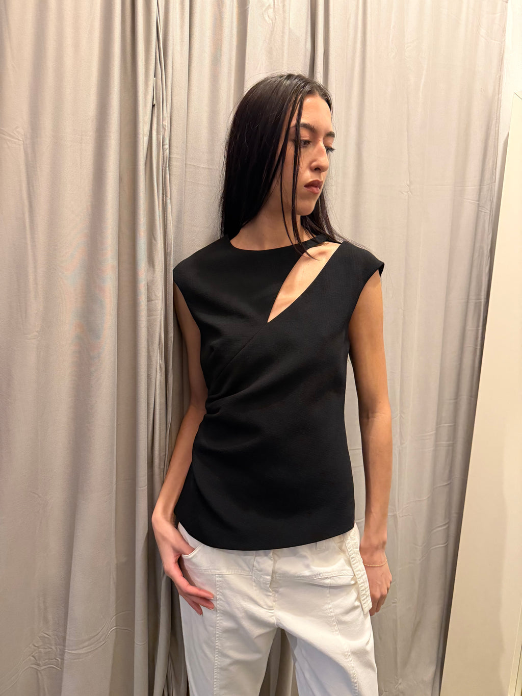 Emilio Pucci Black Wool Top
