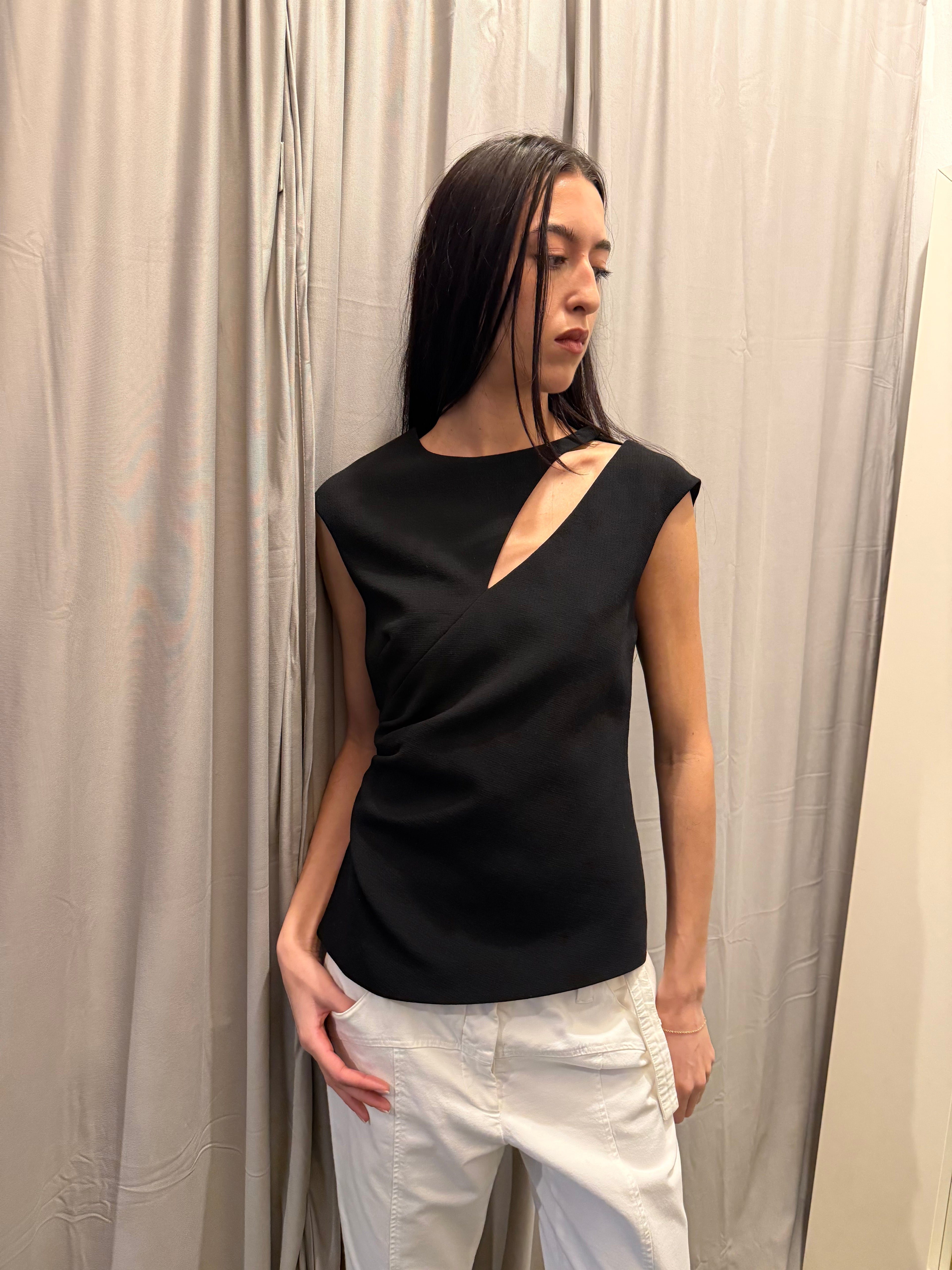 Emilio Pucci Black Wool Top