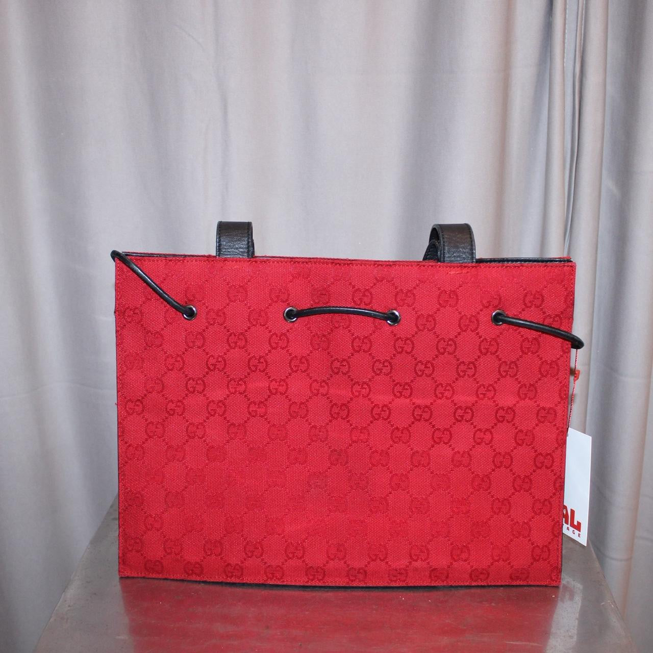 Vintage Gucci Red Monogram Bag