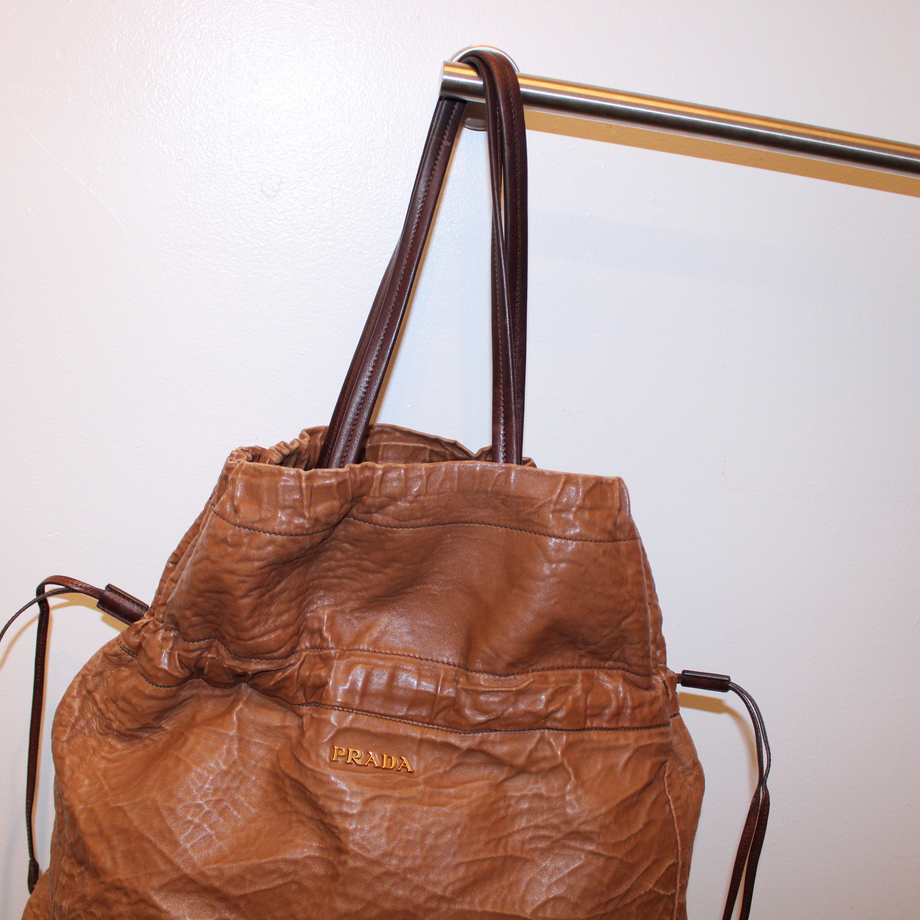 Prada SS2009 Nappa Antiquated Leather Tote