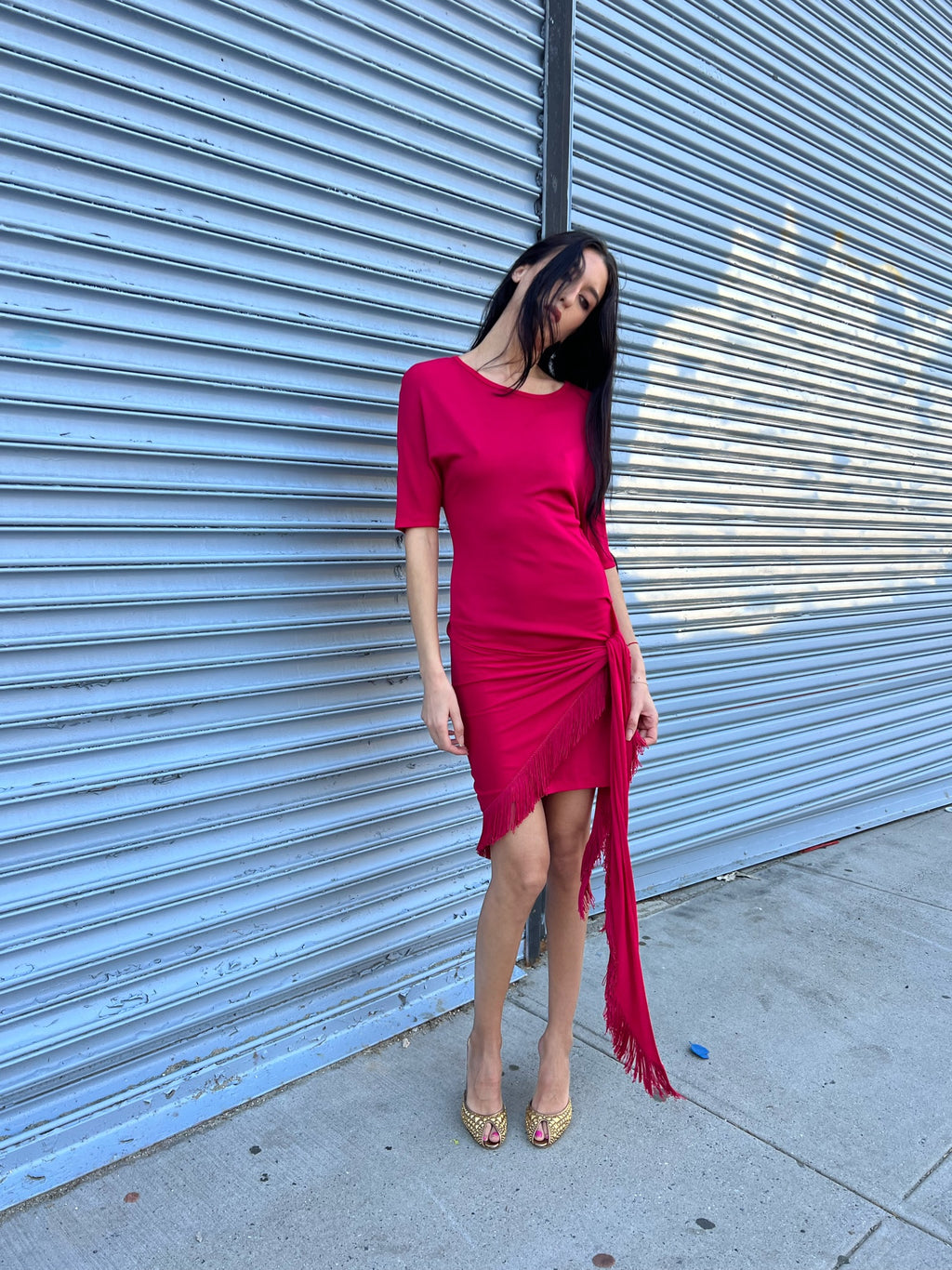 Vintage La Perla Fringe Dress