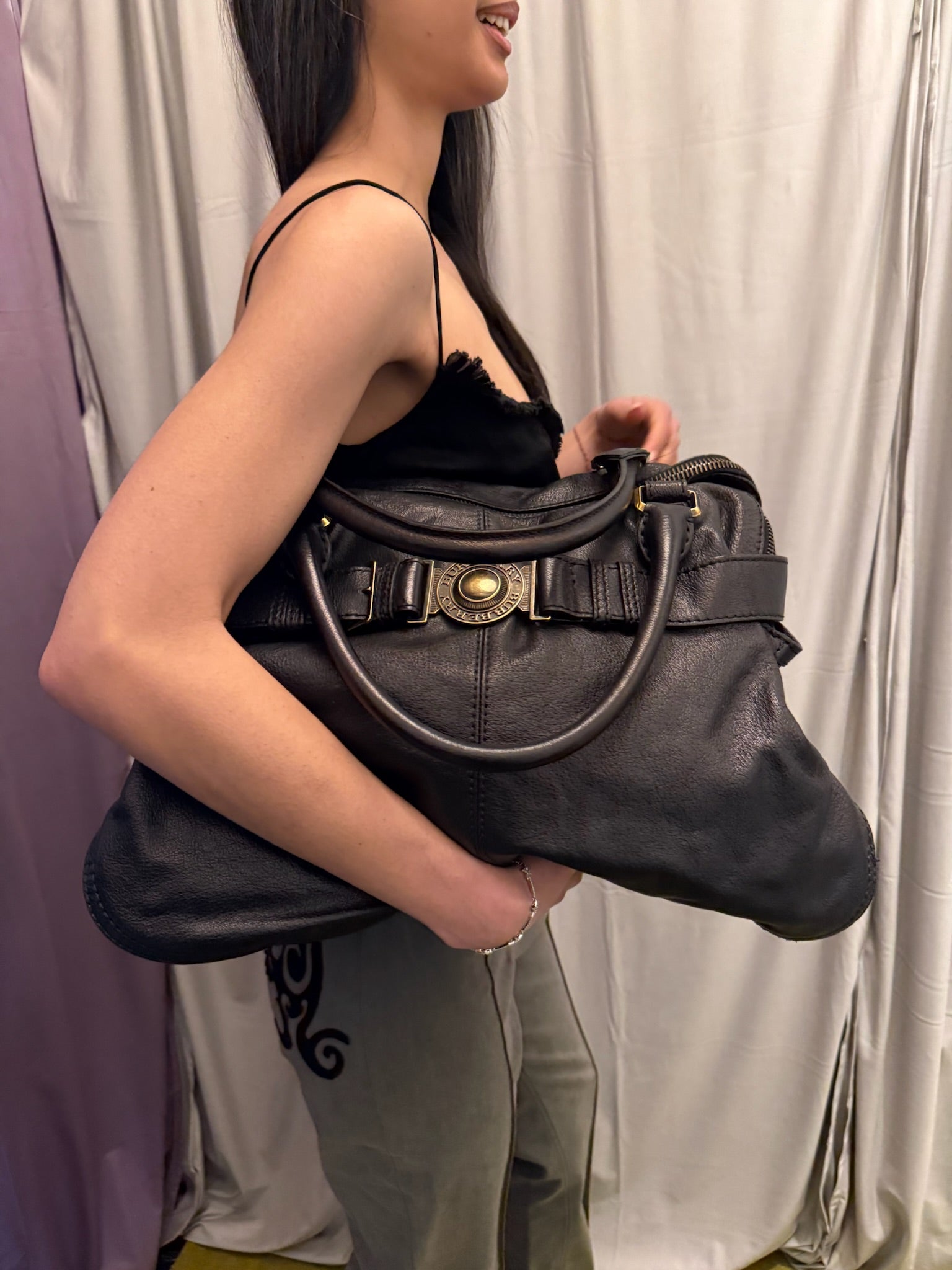 Super Cool Chunky Leather Burberry Bag