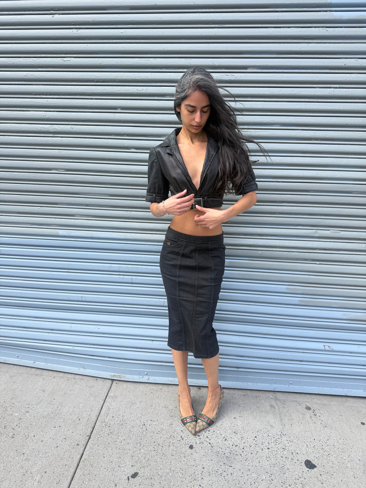 Vintage Gucci Denim Skirt