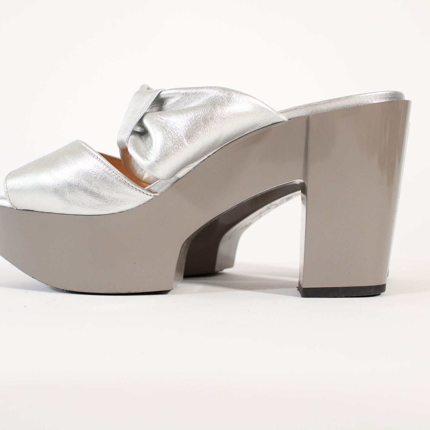 Robert Clergerie Silver Leather Sandals