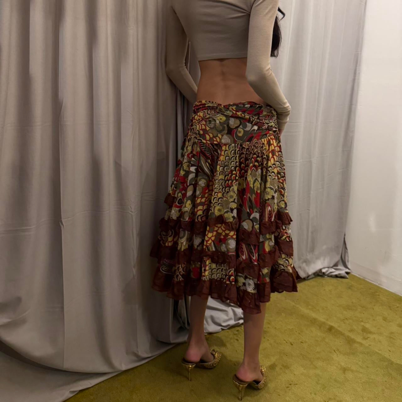Just Cavalli Silk Skirt