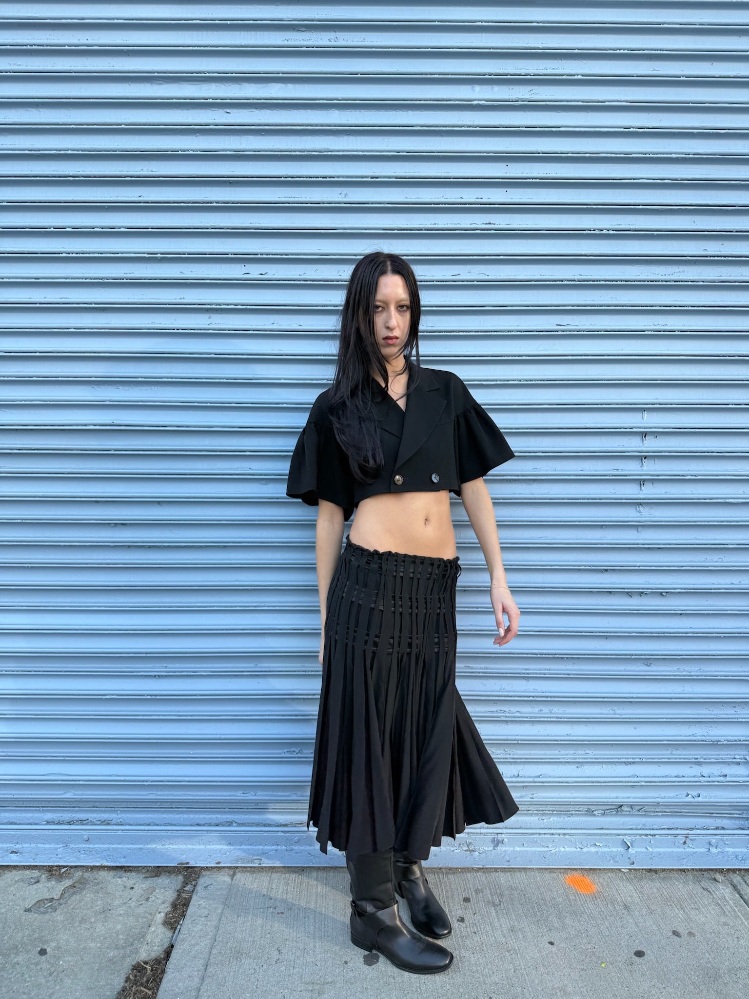 YSL by Tom Ford 2001 Silk Runway Skirt