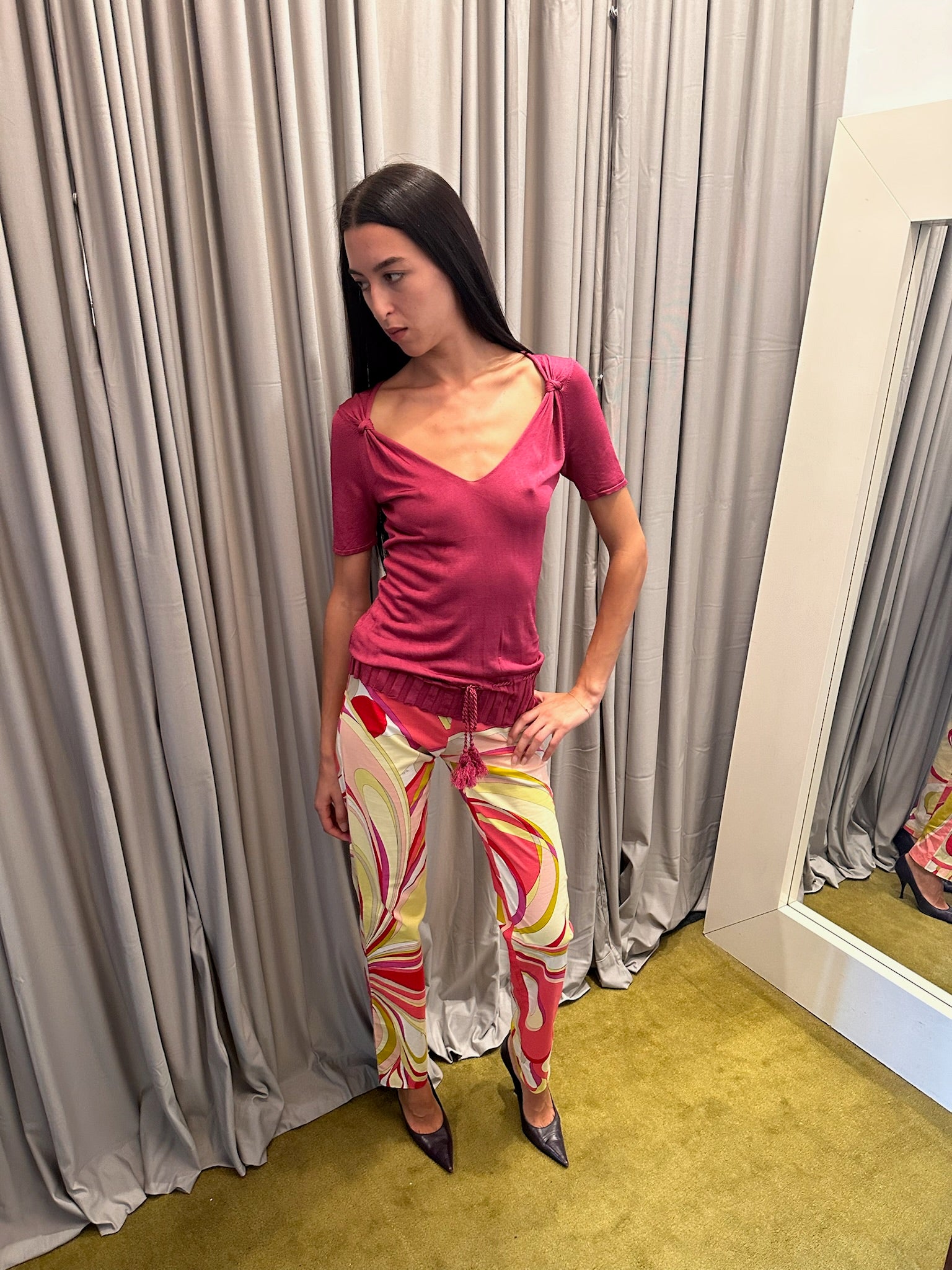 Gucci Pink Knit Top