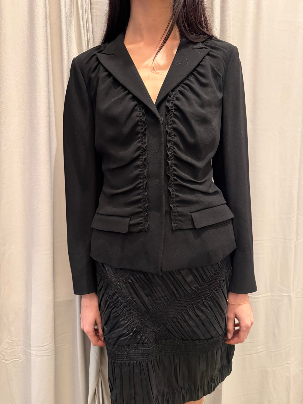 Prada Ruched Blazer