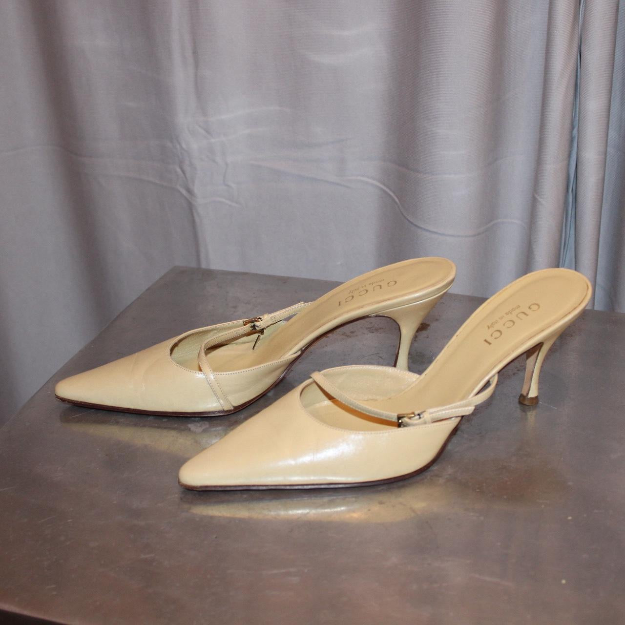 Vintage Gucci Leather Mules