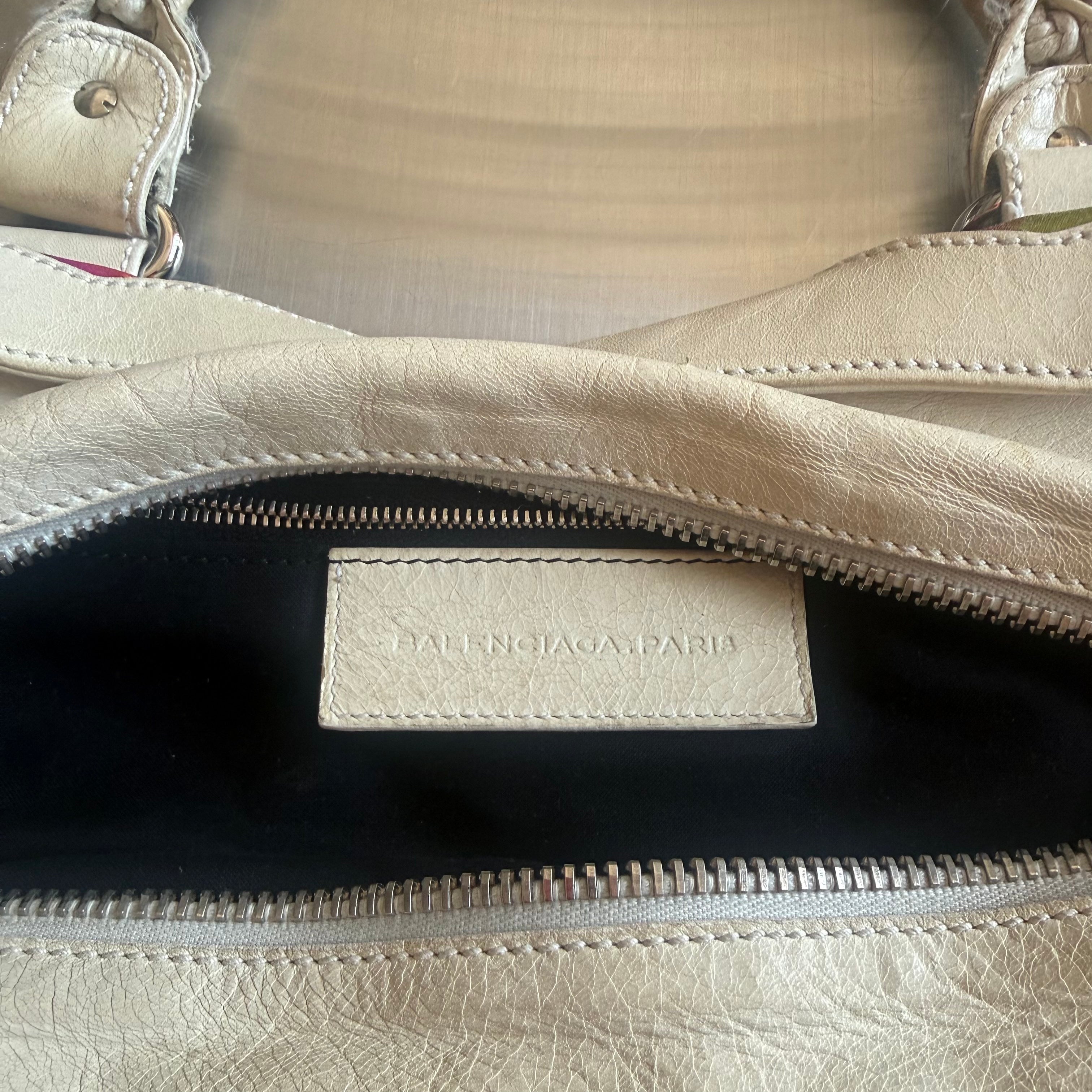 Balenciaga 2008 Floral Ponpon Bag