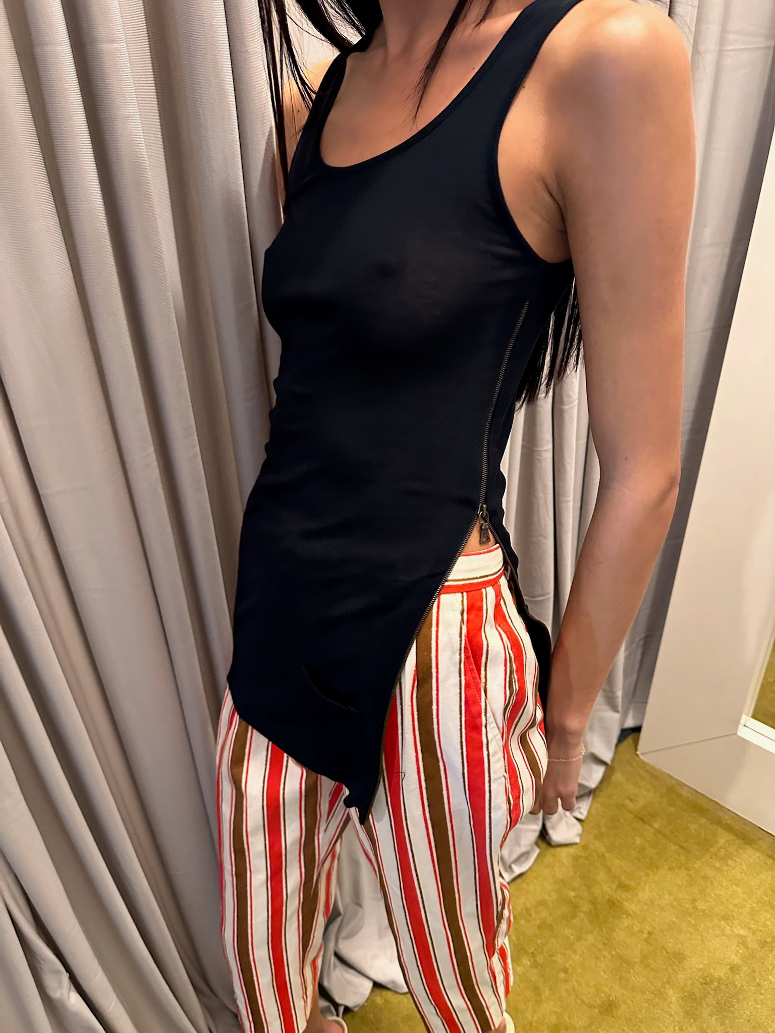 Black Prada Tank Top