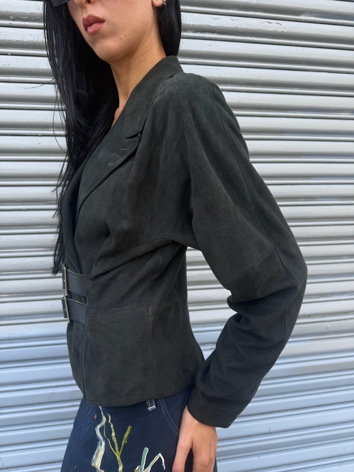 Derishow Leather Suede Jacket