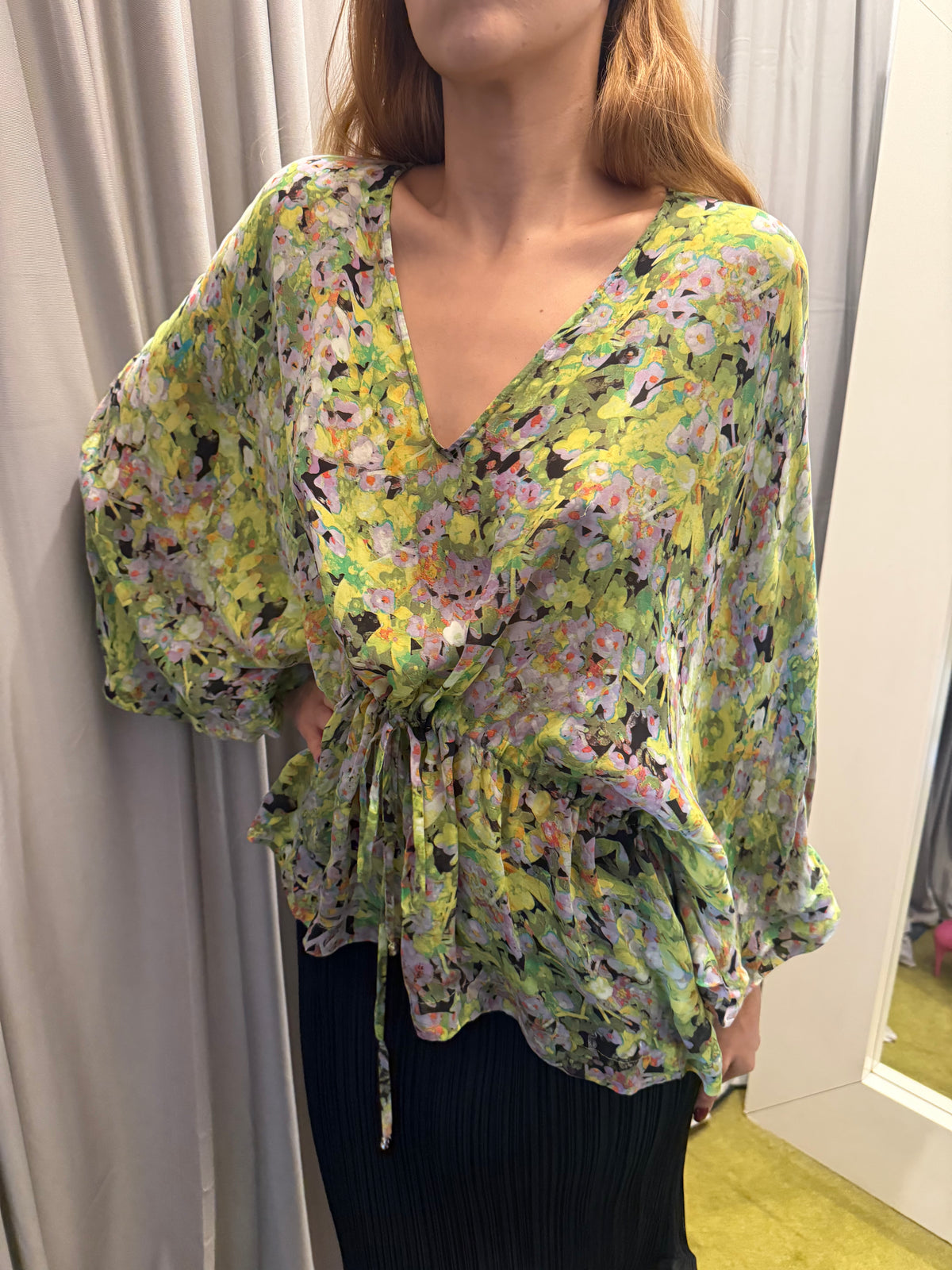 Roberto Cavalli Silk Flowy Top