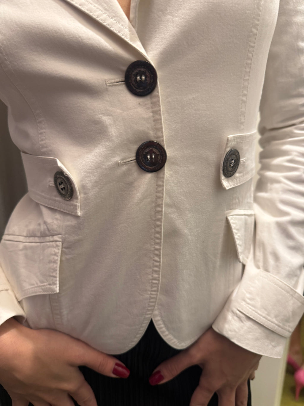 Patrizia Pepe White Blazer