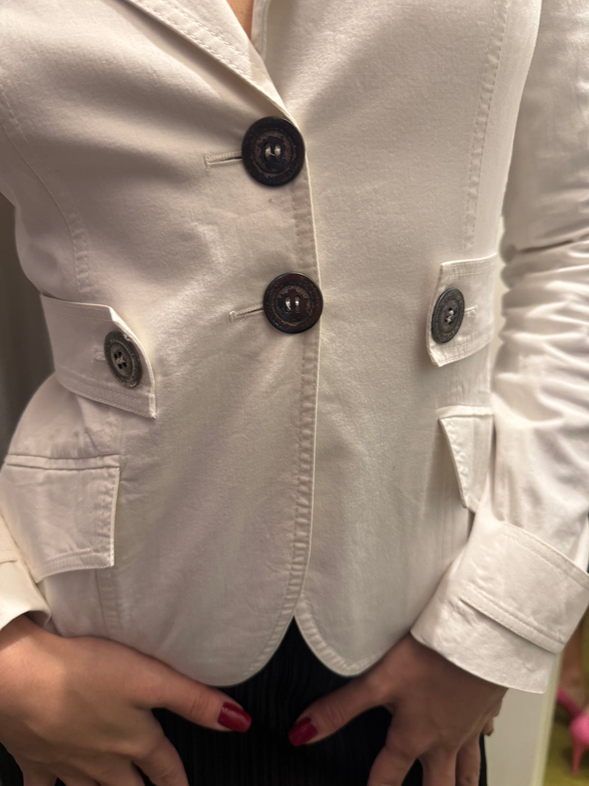 Patrizia Pepe White Blazer