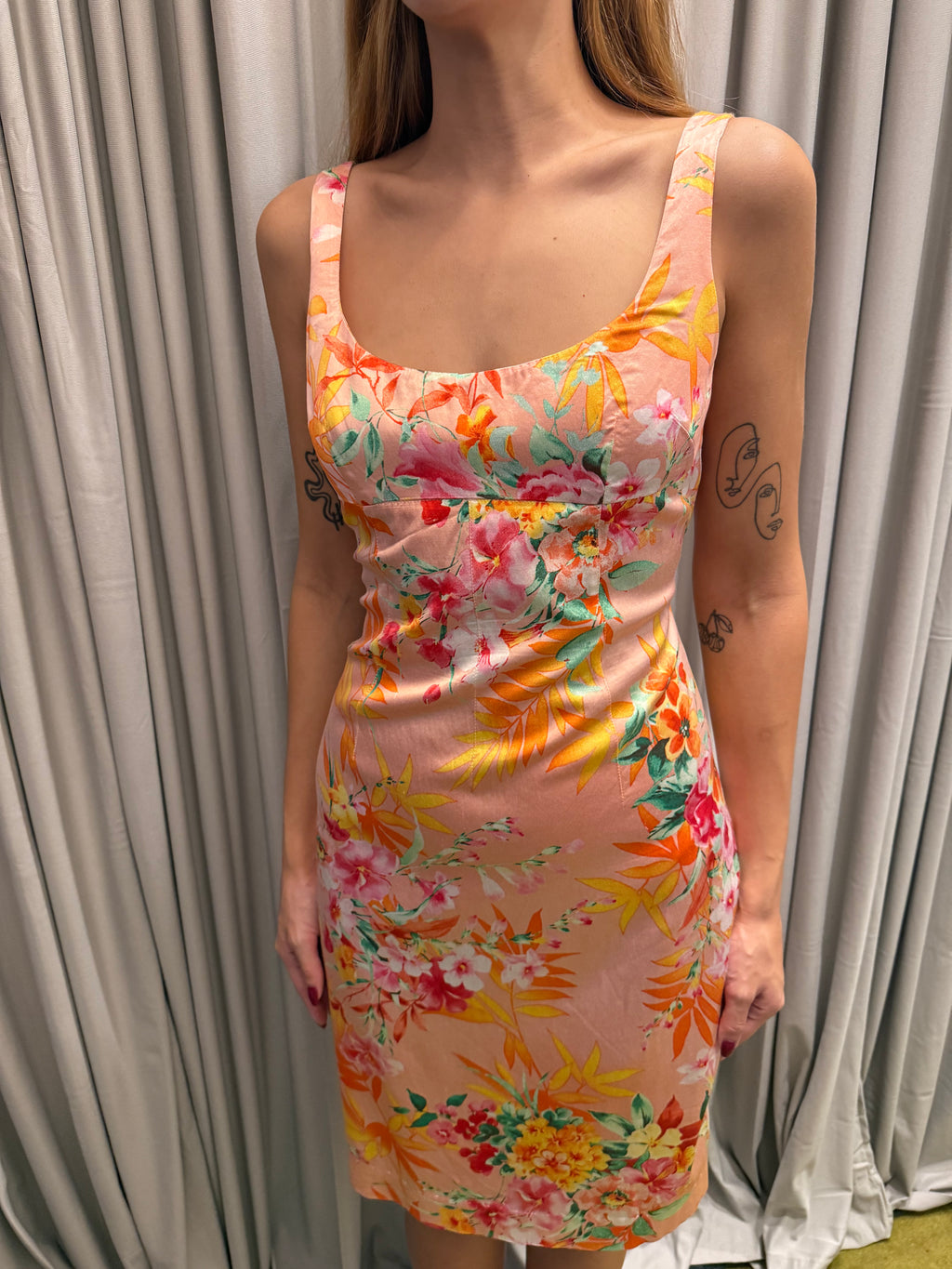 Dolce & Gabbana 2005 Bodycon Floral Dress
