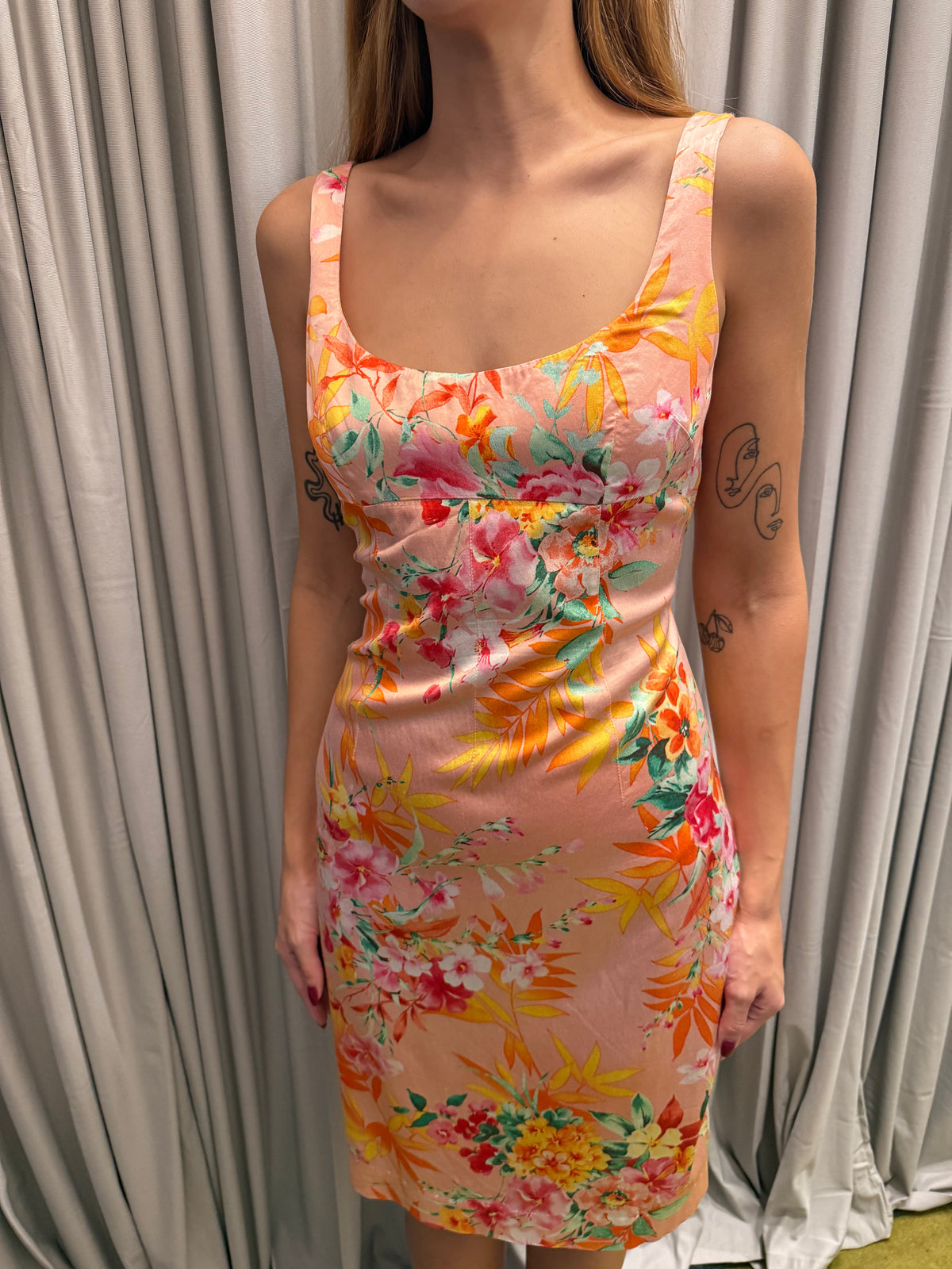 Dolce & Gabbana 2005 Bodycon Floral Dress