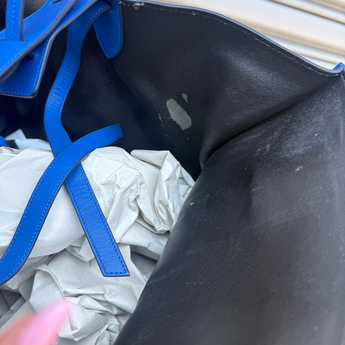 Celine Luggage Phantom Suede Bag