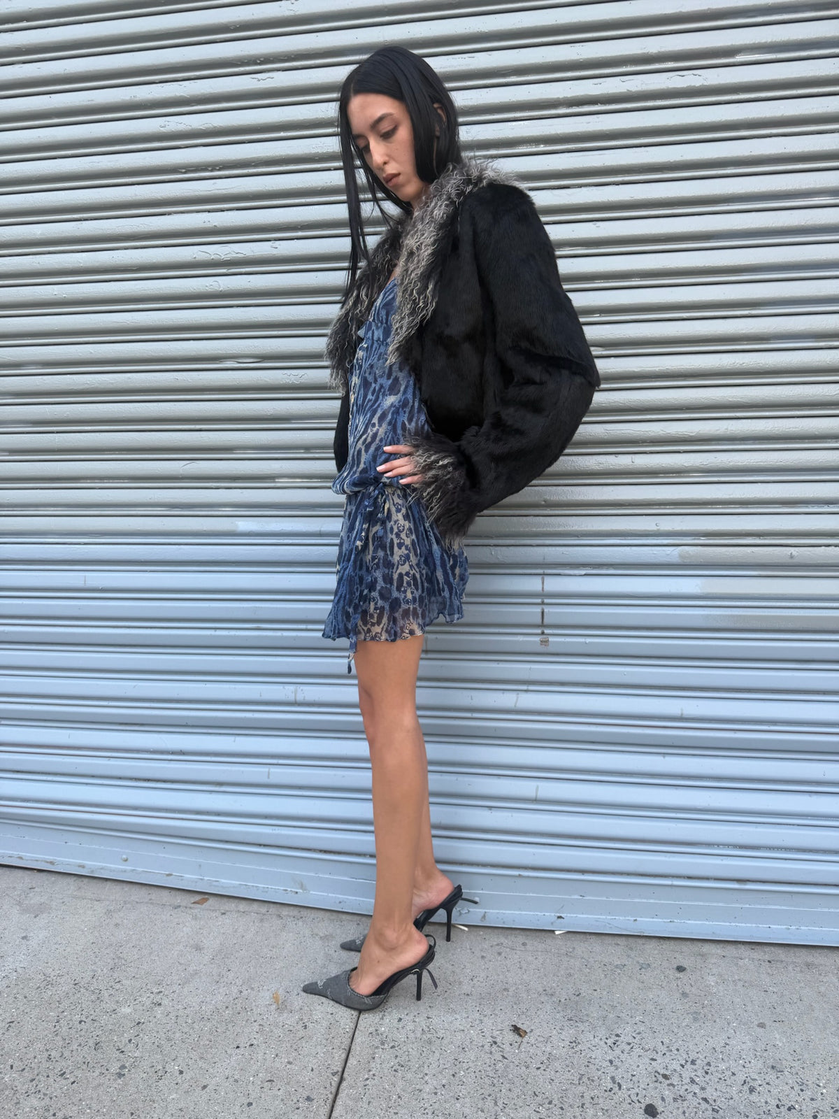 Vintage Fur with Mongolian Lamb Fur Collar