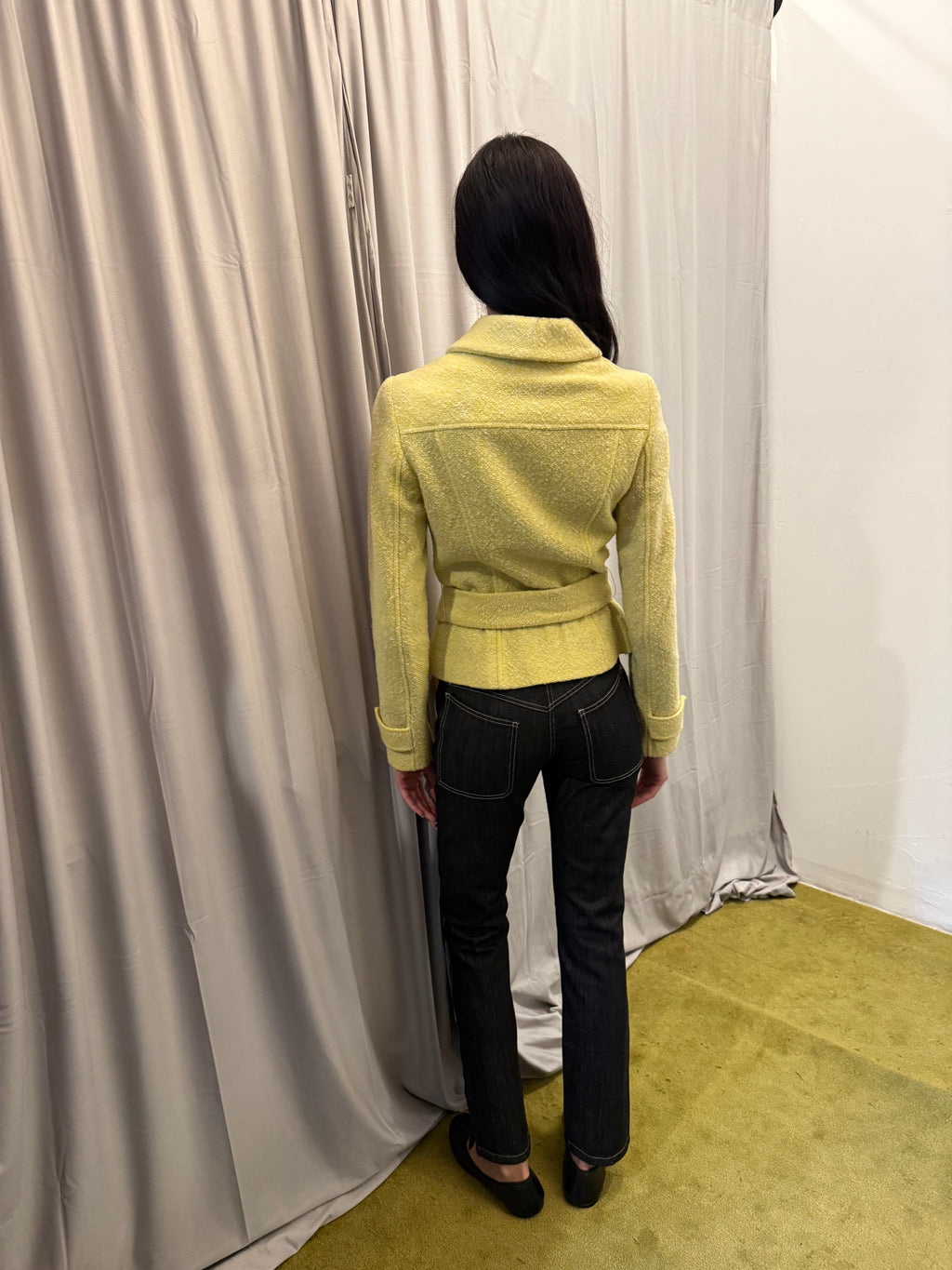 Dolce & Gabbana Yellow Wool Jacket