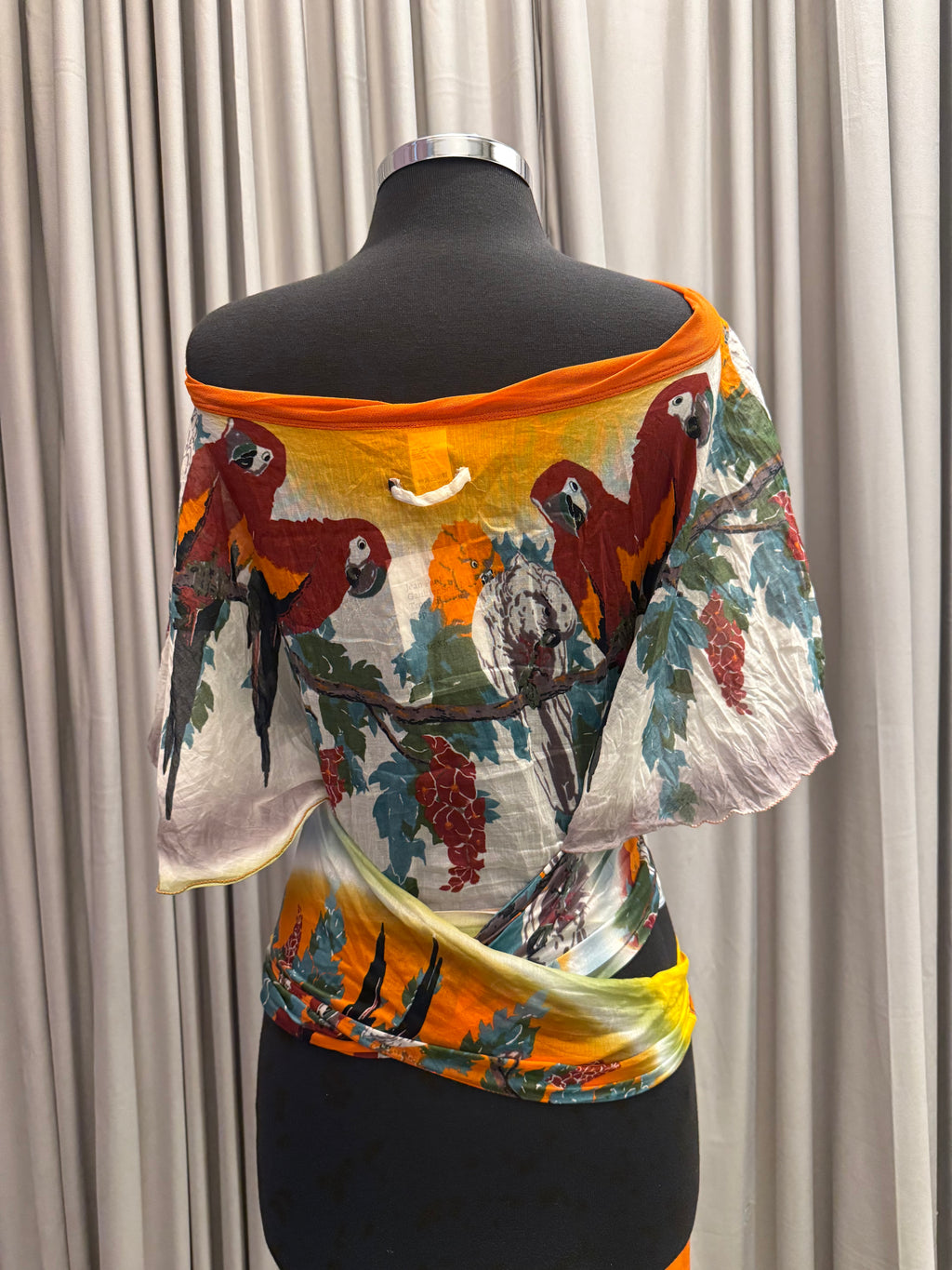 Jean Paul Gaultier Soleil Tropical Print Top