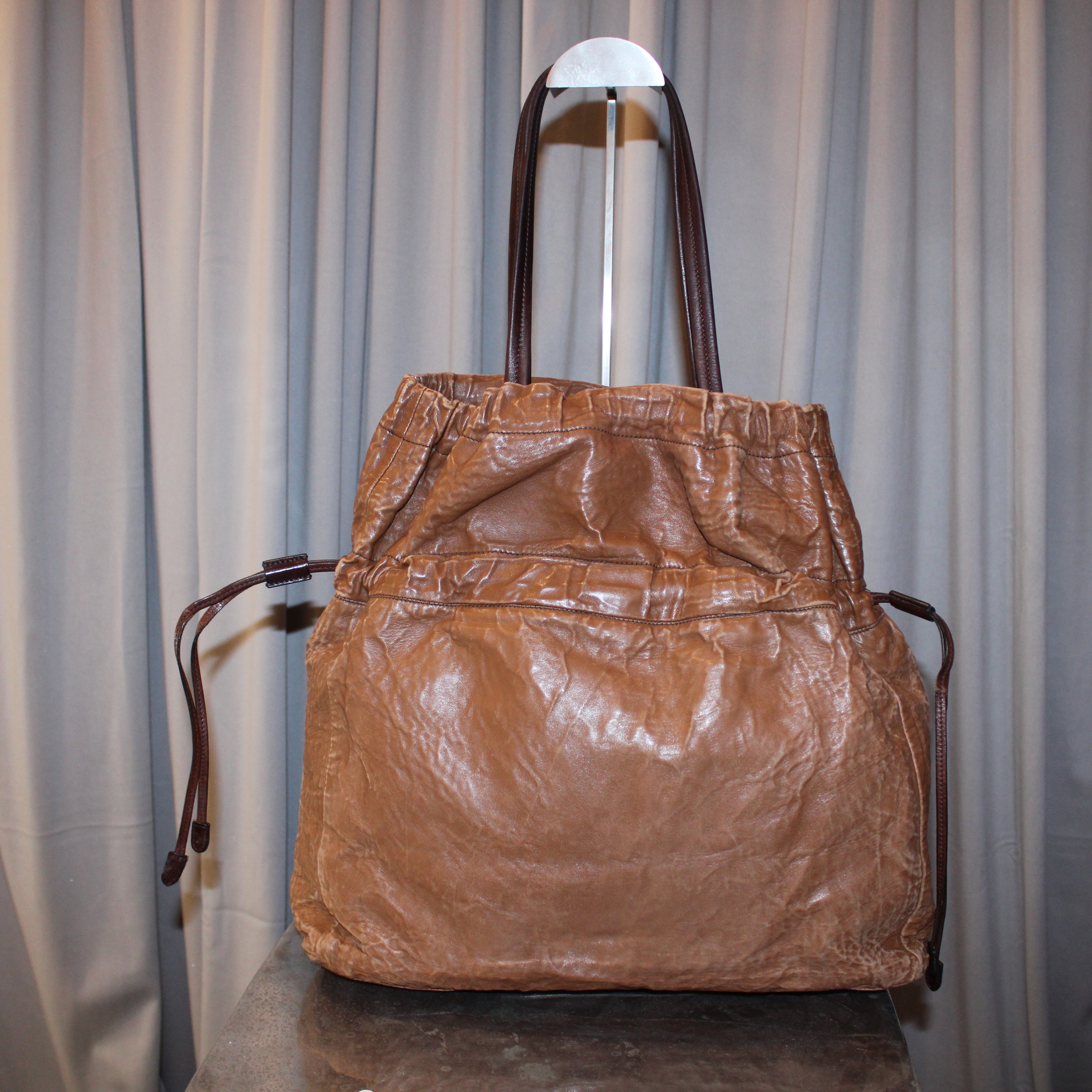 Prada SS2009 Nappa Antiquated Leather Tote