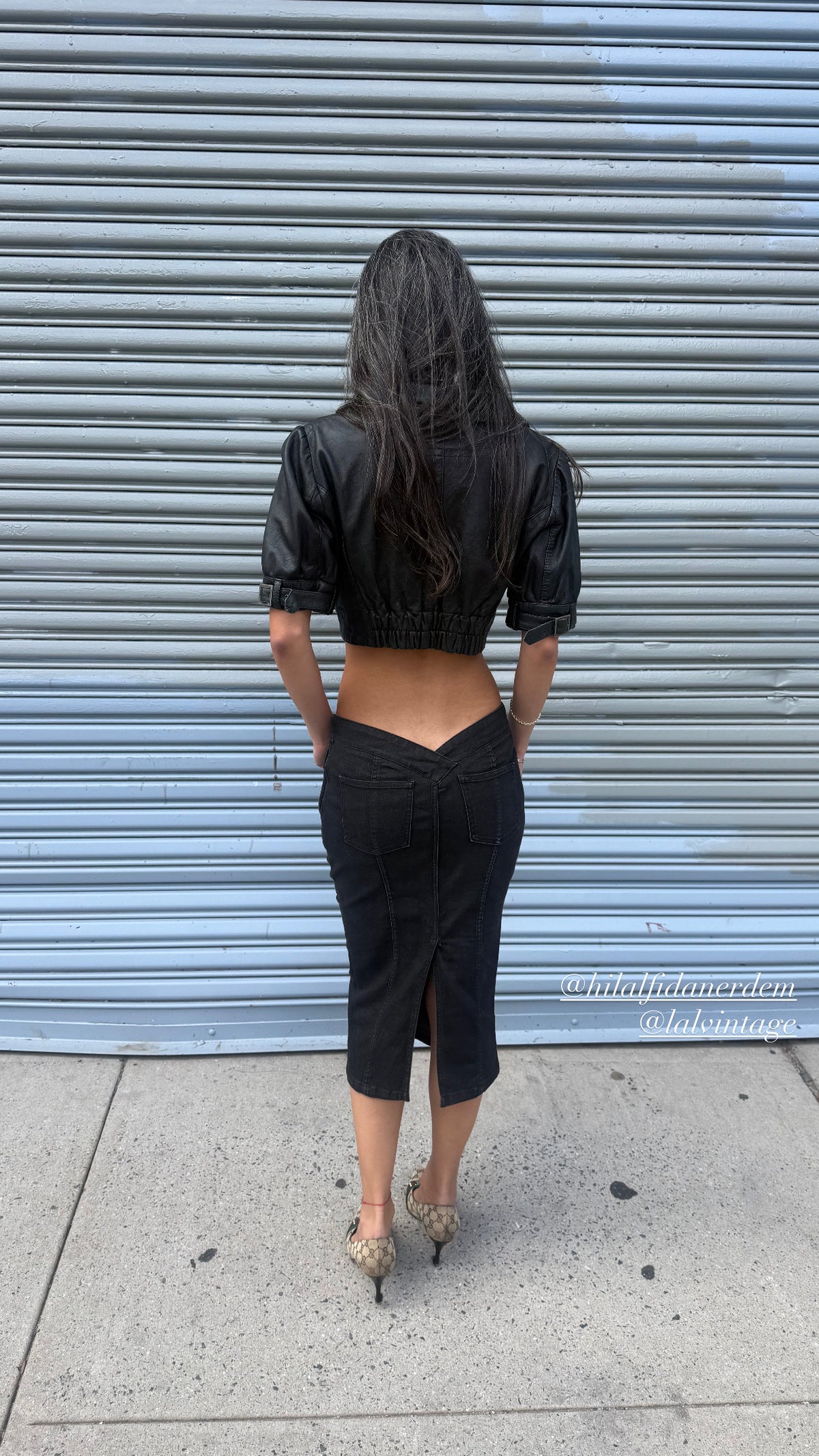 Paola Frani Leather Top