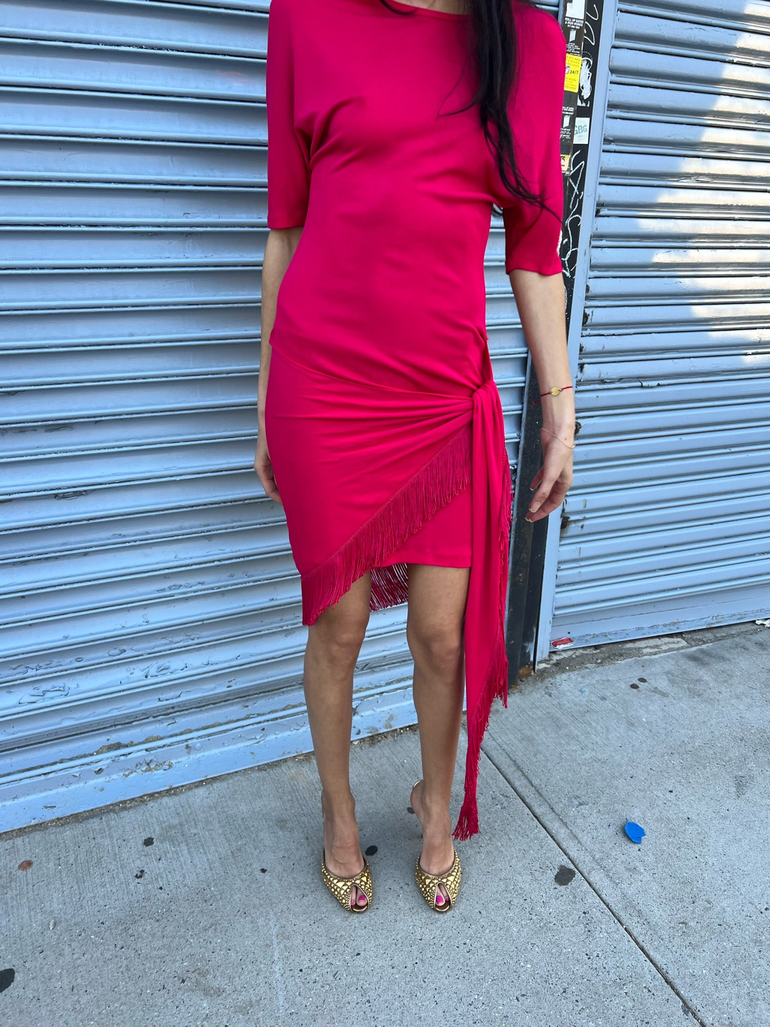 Vintage La Perla Fringe Dress